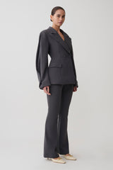 Marion Fit And Flare Pant - Charcoal Shadow