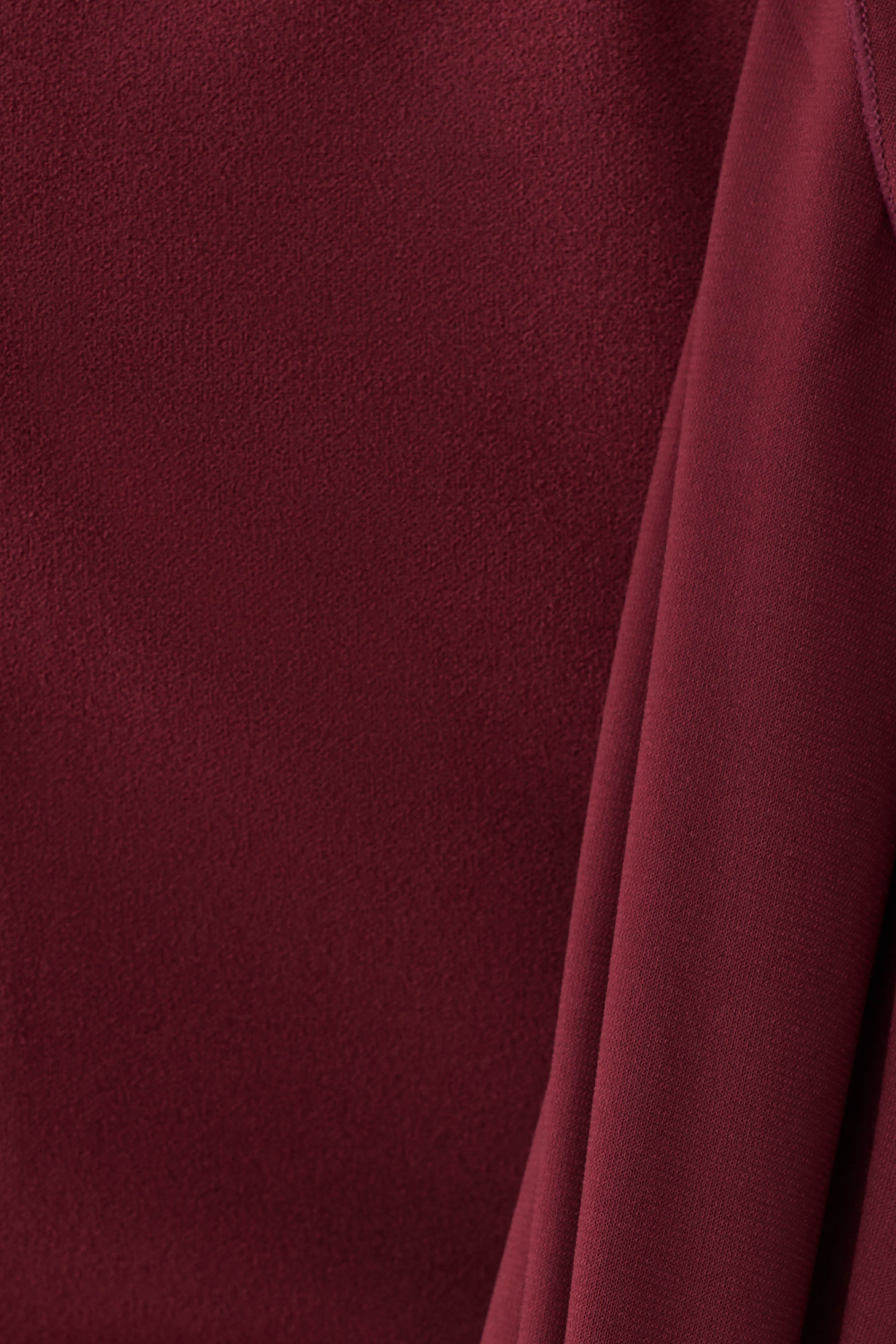Rhea Detachable Cape Jersey Maxi Dress - Wine