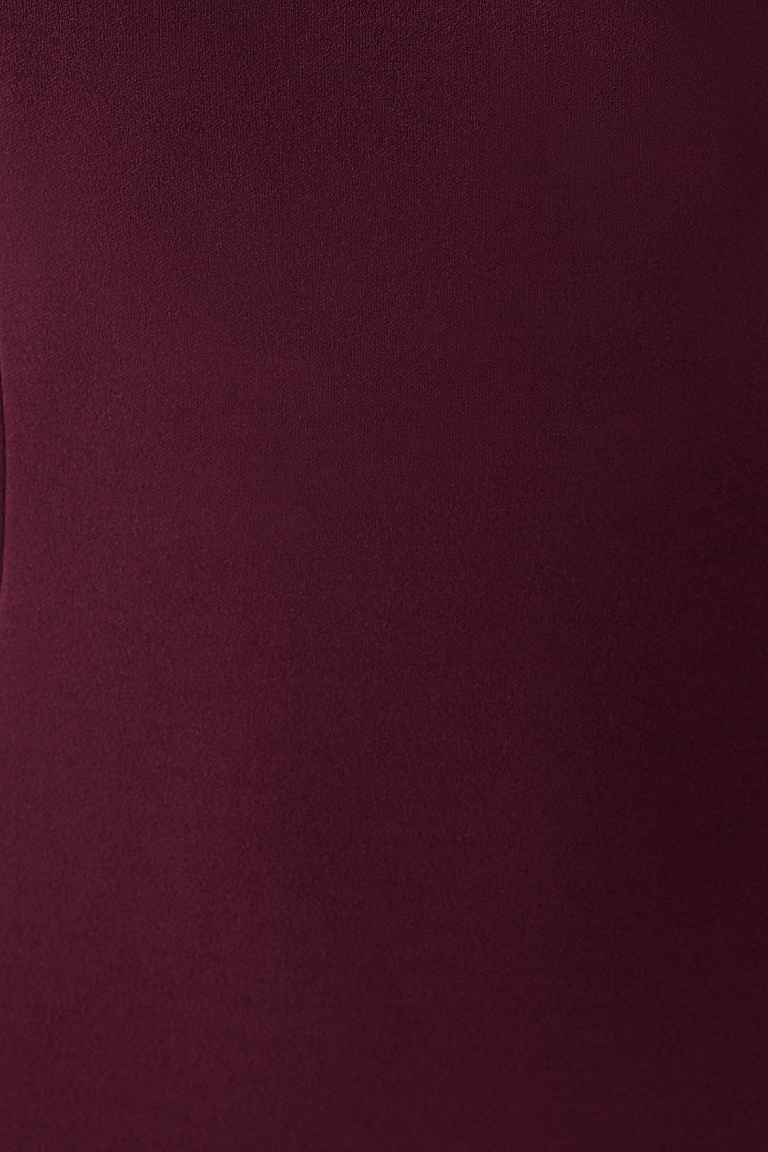 Cary Folded Strapless Crepe Midi Dress - Wine