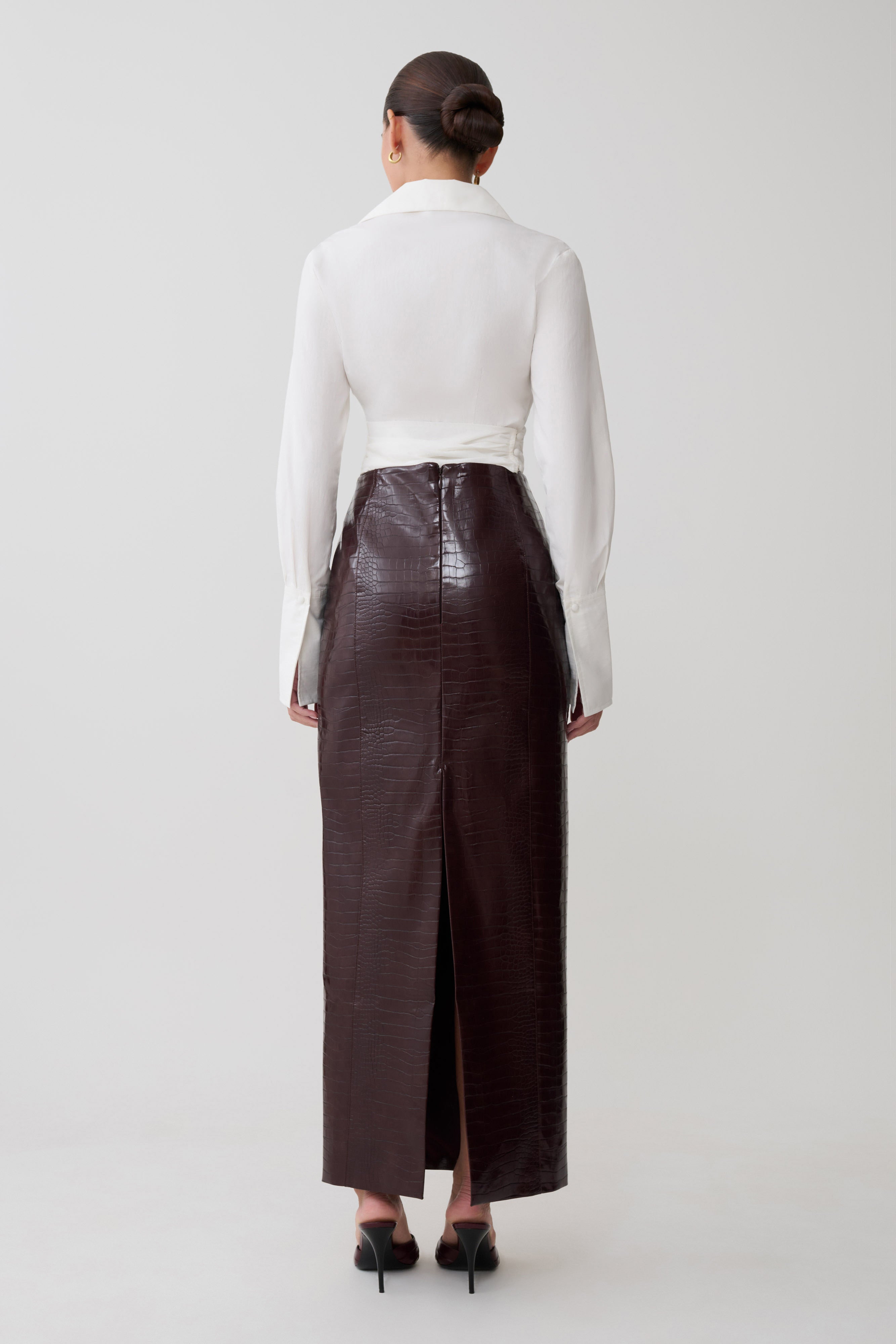 Eugenia Wrap Cotton Shirt - White