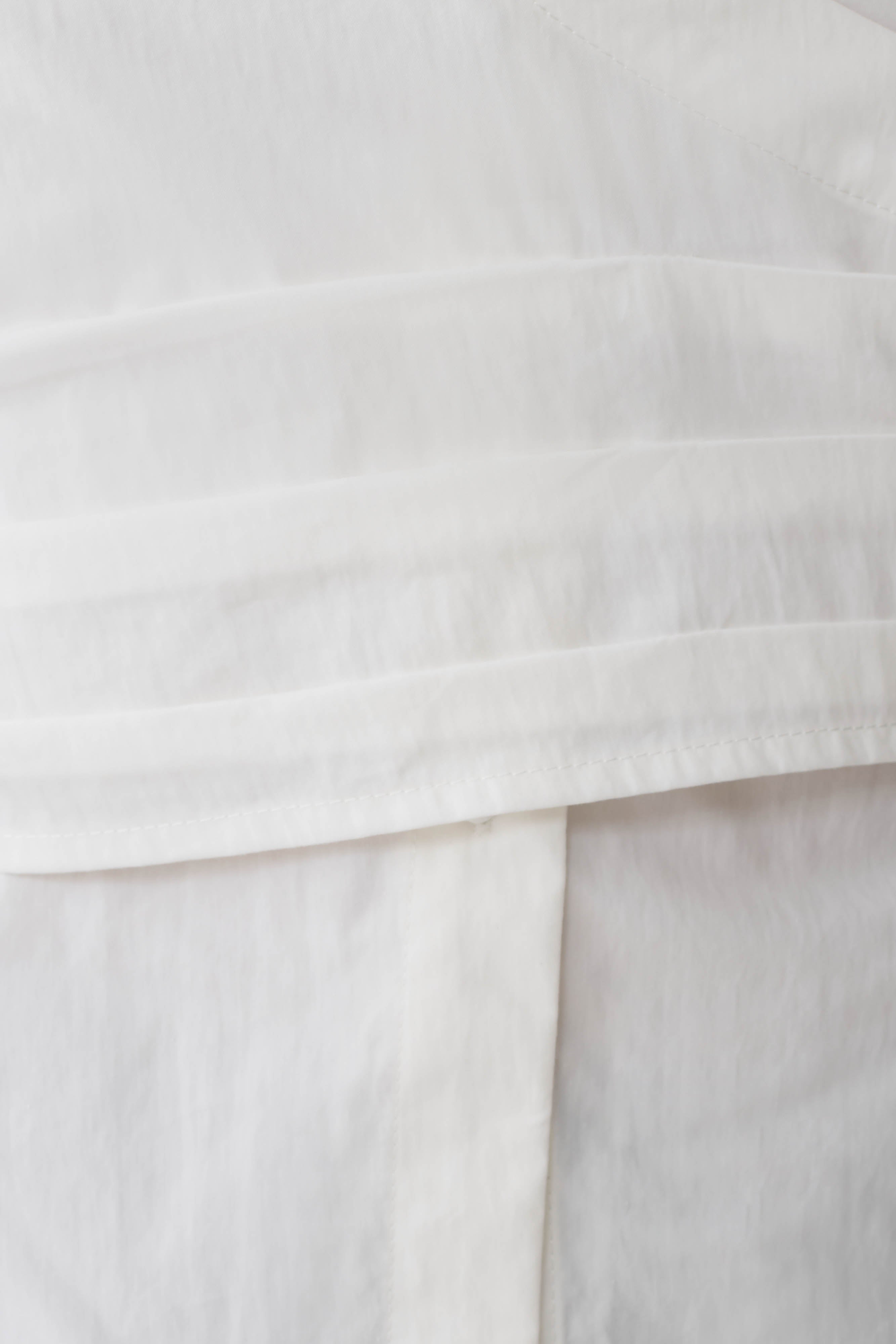 Eugenia Wrap Cotton Shirt - White