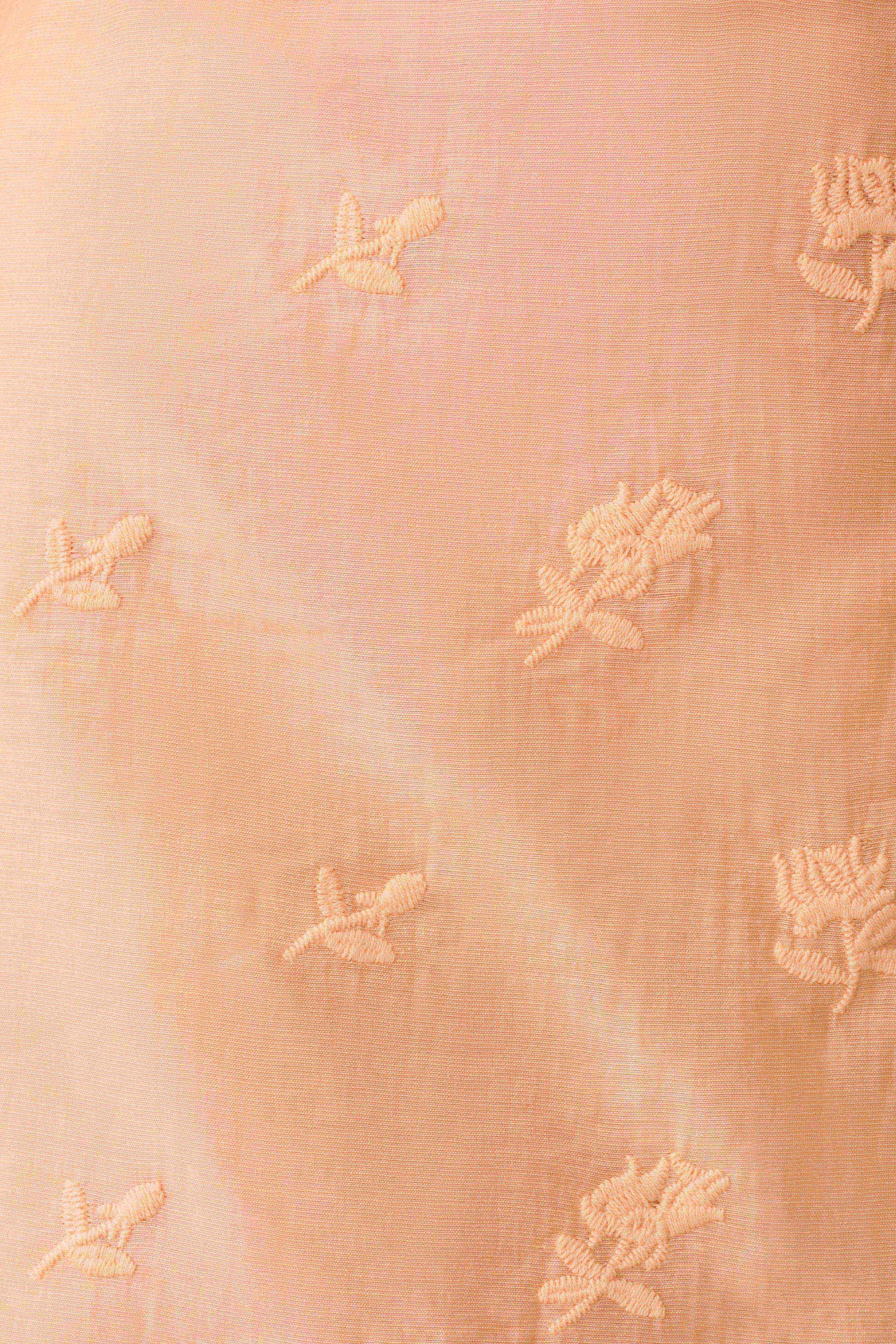 Vivian Embroidered Mini Skirt - Orange