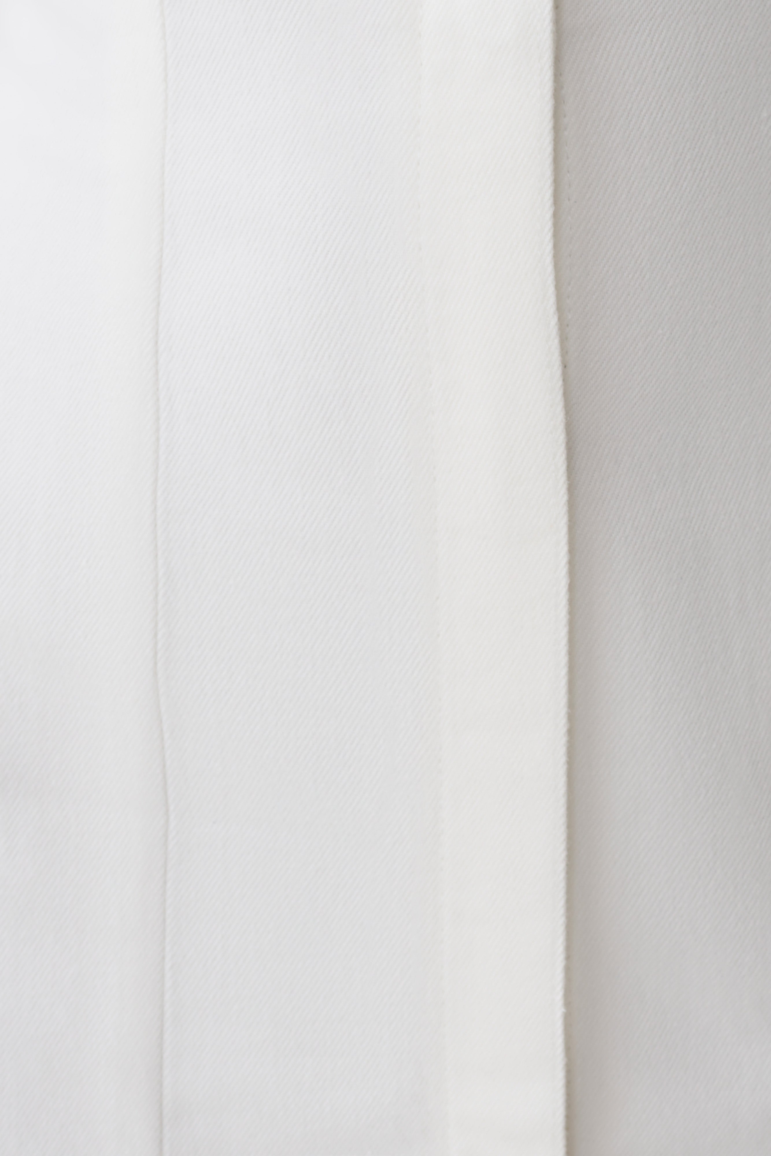 Sheriden Collared Mini Denim Dress - White