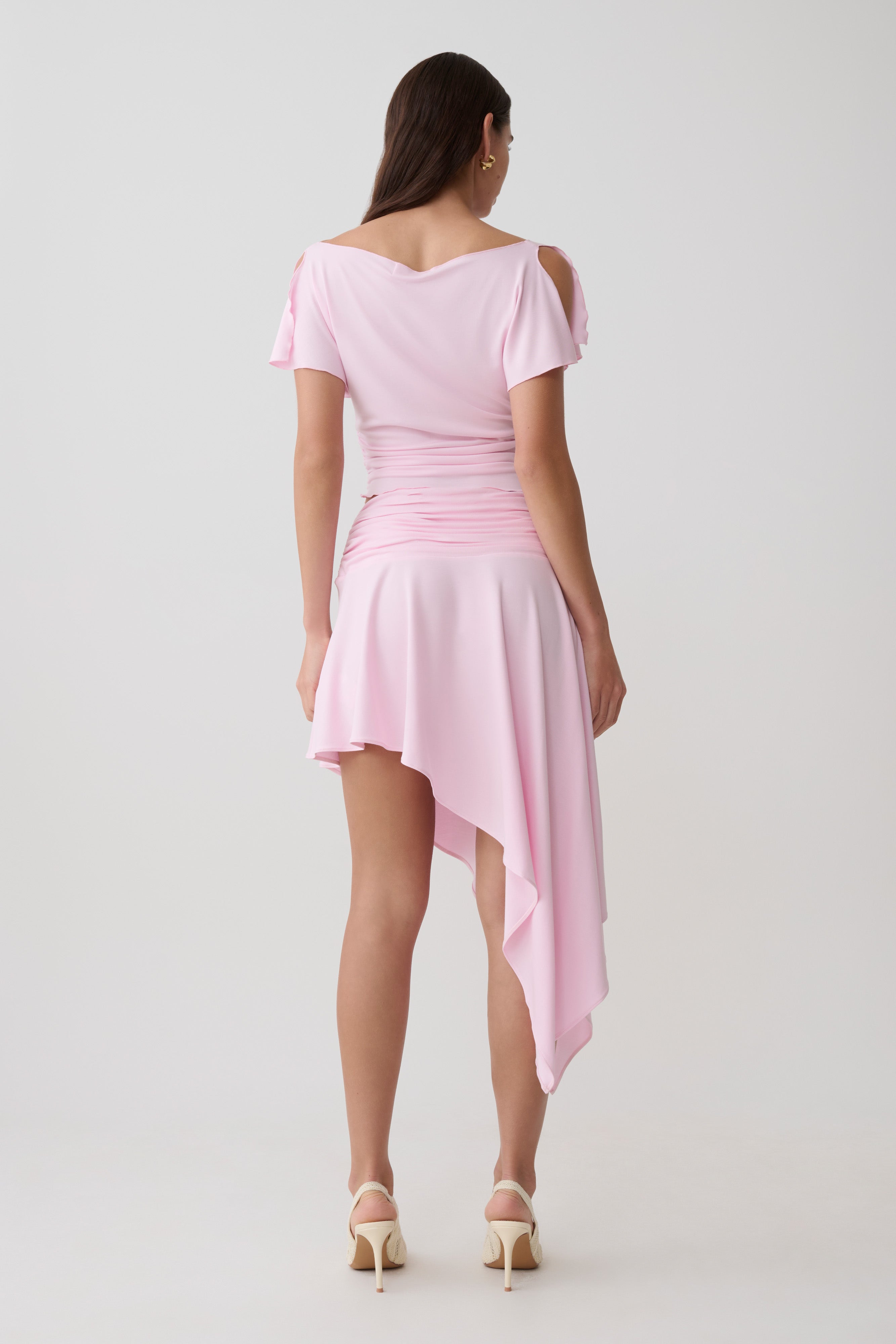 Talise Modal Hankie Midi Skirt - Ballet Pink