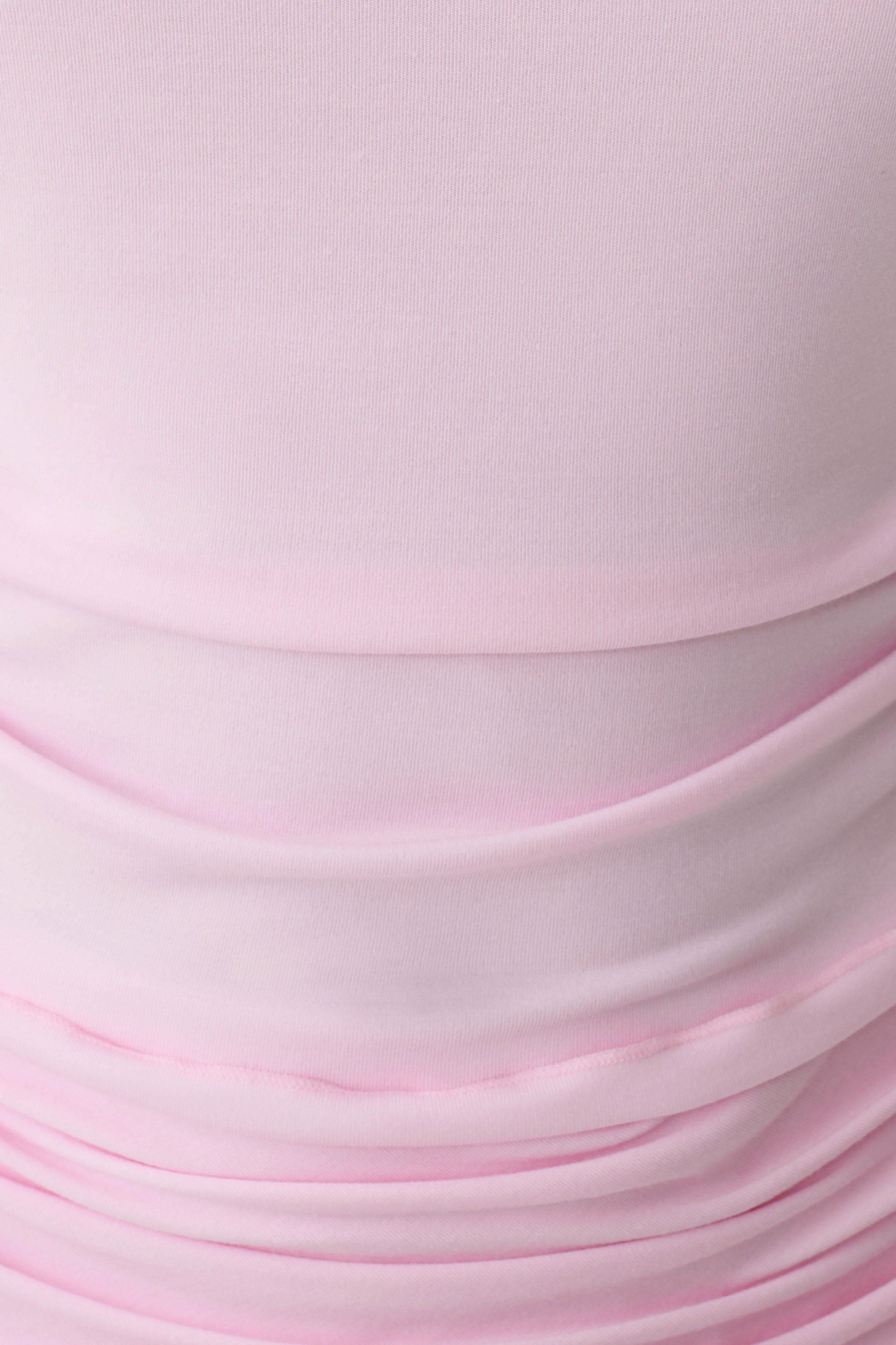 Talise Modal Flounce Short Sleeve Top - Ballet Pink