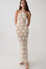 Sam Halter Hand Crochet Maxi Dress - Ivory