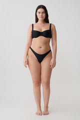 Clover Brazilian Bikini Bottom - Black