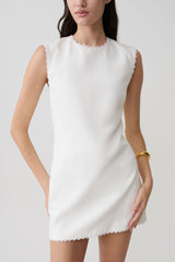 Antonella Linen Mini Dress - White