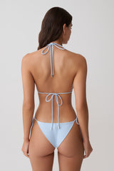 Blossom Classic Triangle Bikini Top - Pale Blue