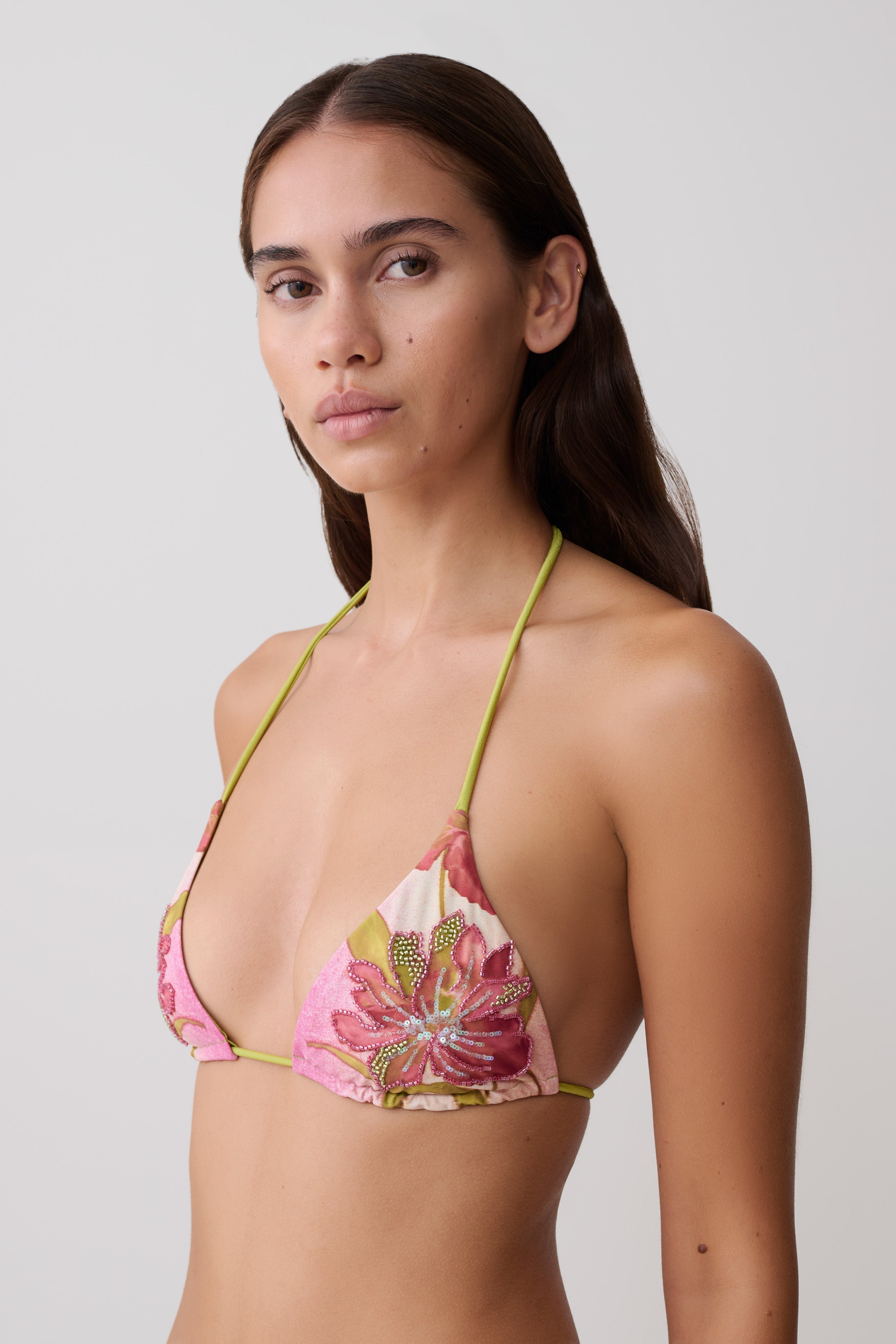 Blossom Classic Triangle Bikini Top - Camillea Flower Print