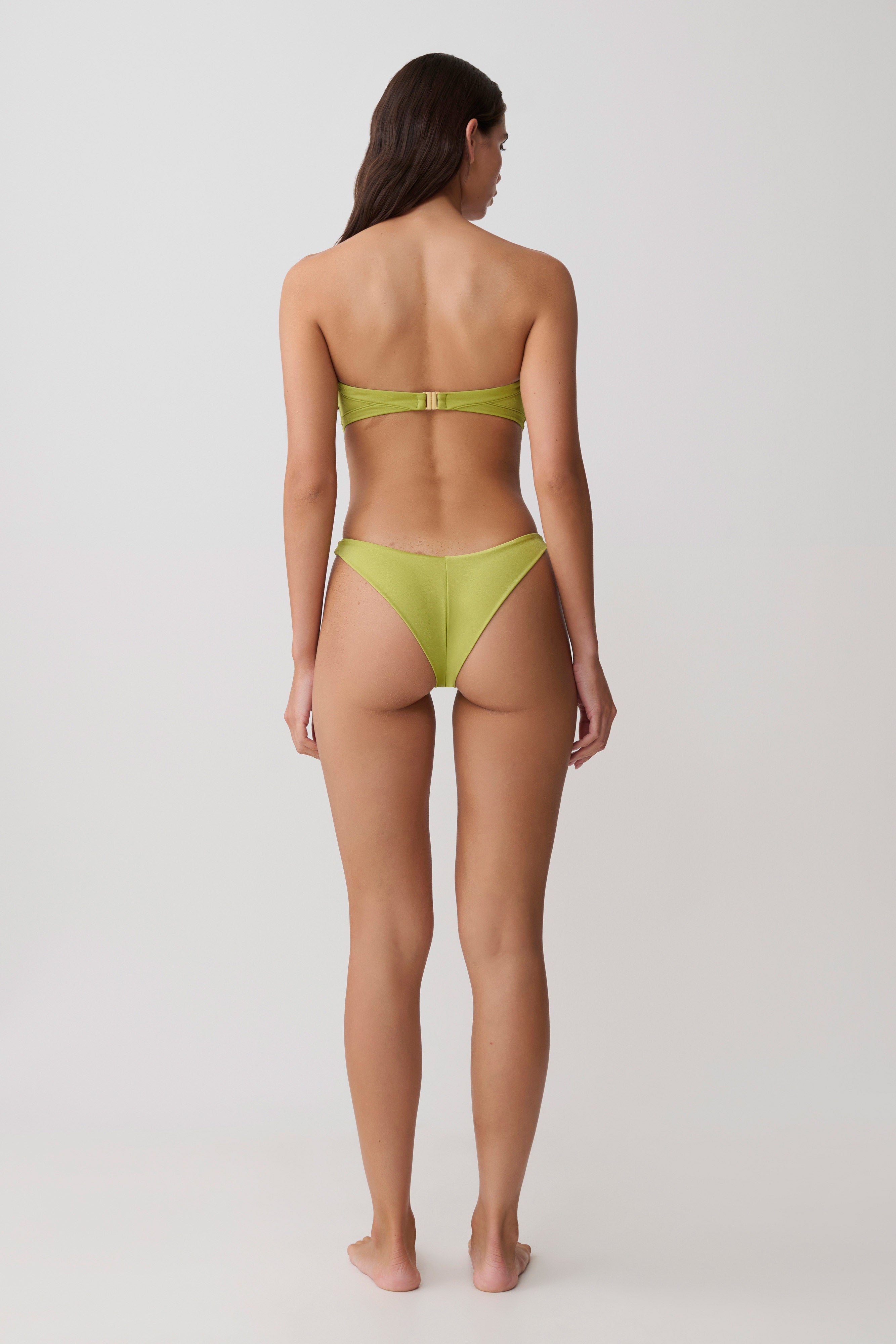 Briar Strapless Bikini Top - Green