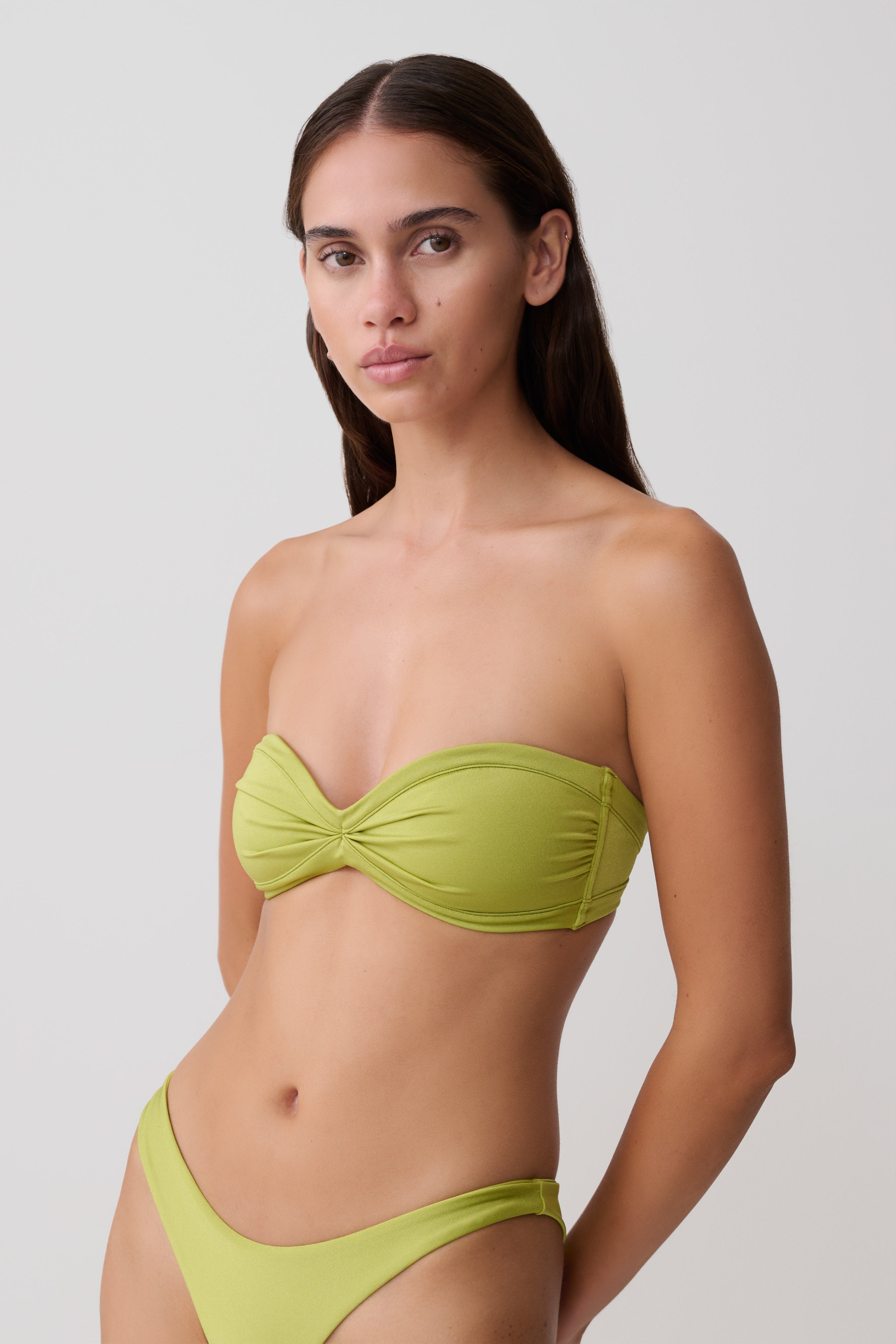 Briar Strapless Bikini Top - Green