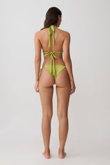 Blossom Side Tie Bikini Bottom - Green