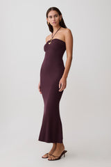 Dimitri Knit Midi Dress - Chocolate