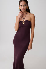 Dimitri Knit Midi Dress - Chocolate