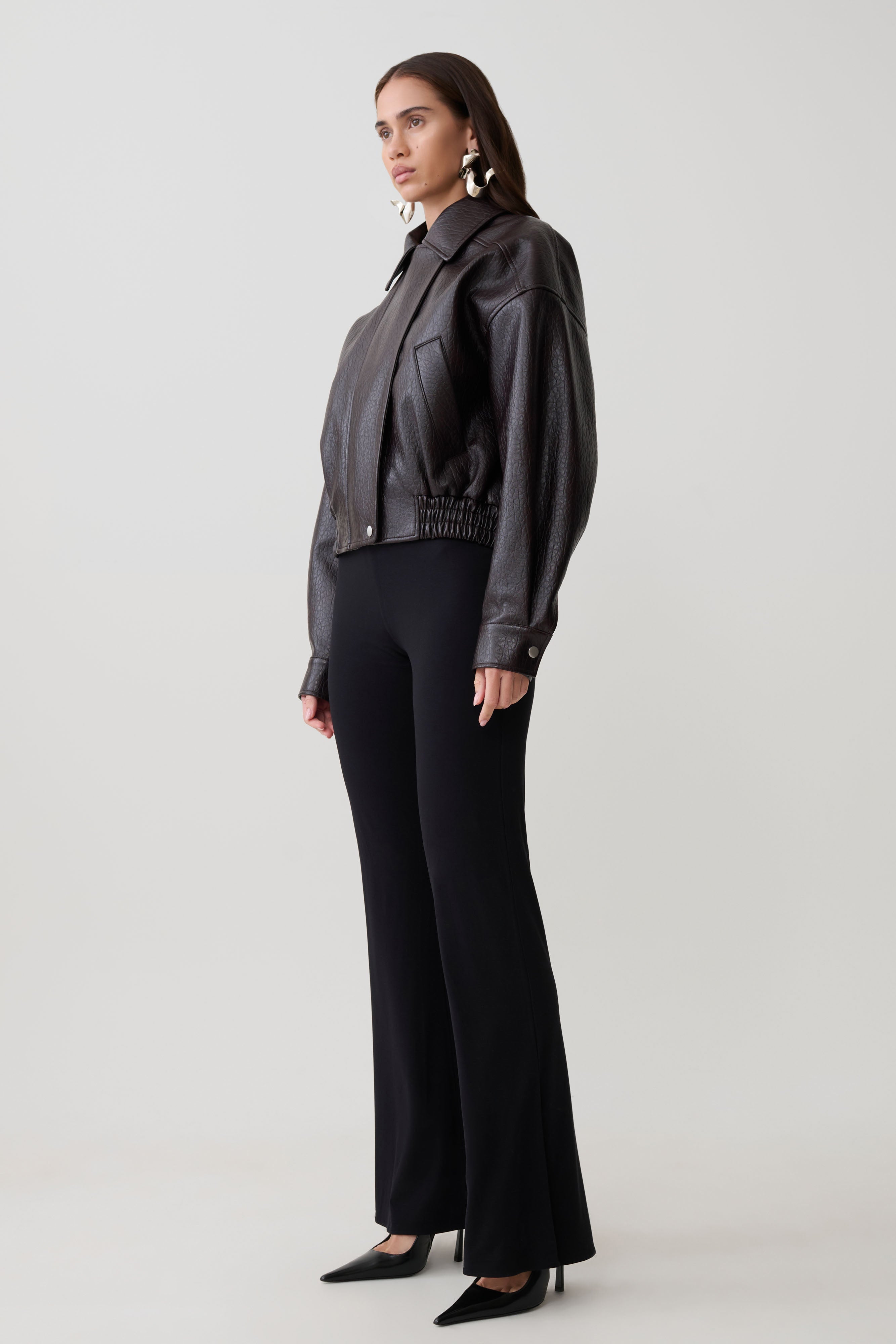 Jemma Flare Leg Pants - Black