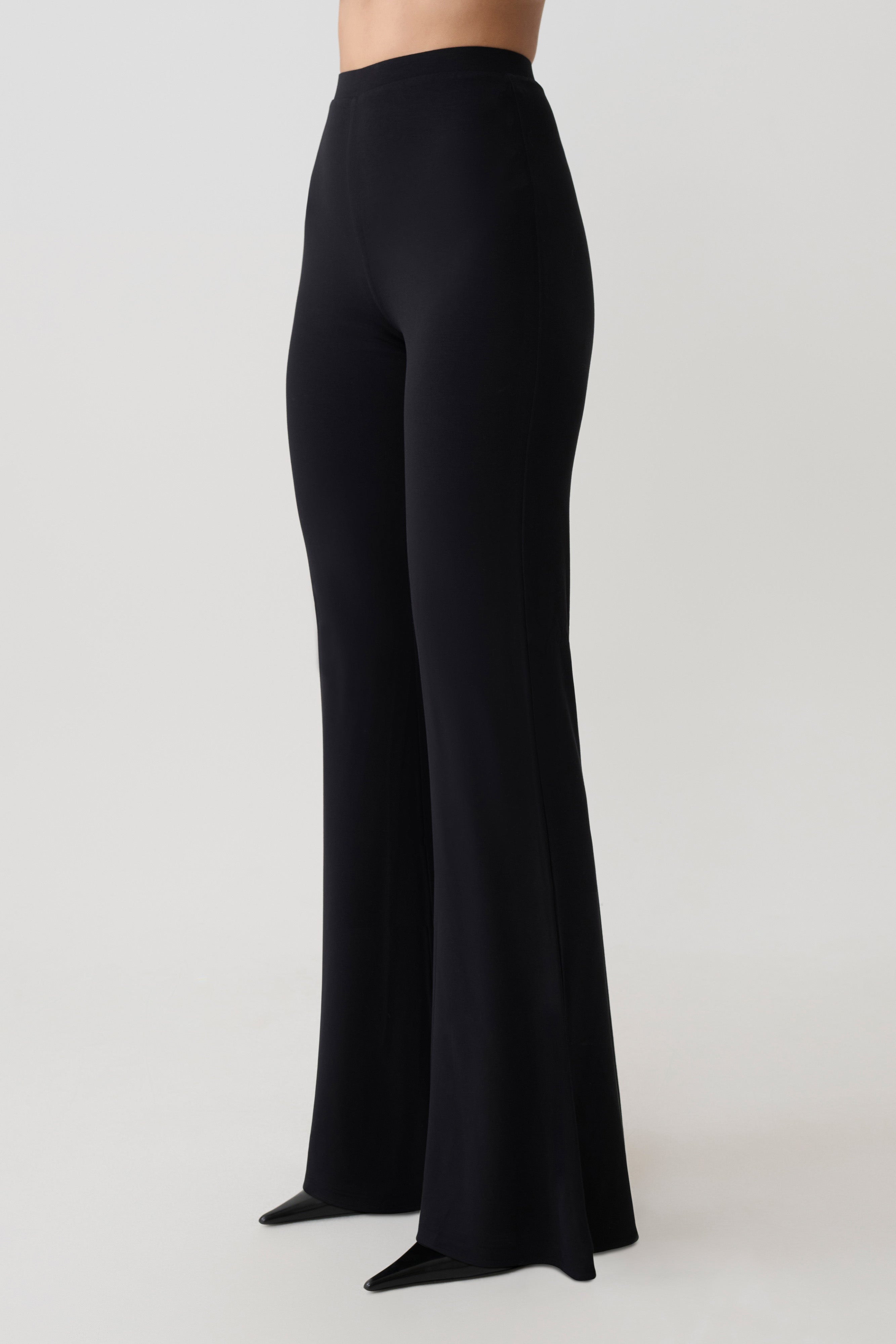 Jemma Flare Leg Pants - Black