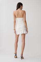 Peregrine Modal Halter Mini Dress - Ivory