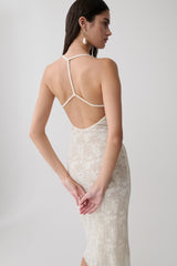 Ambrose Lace Midi Dress - Ivory