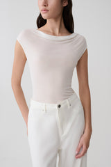 Ciaran Sleeveless Sheer Top - Ivory