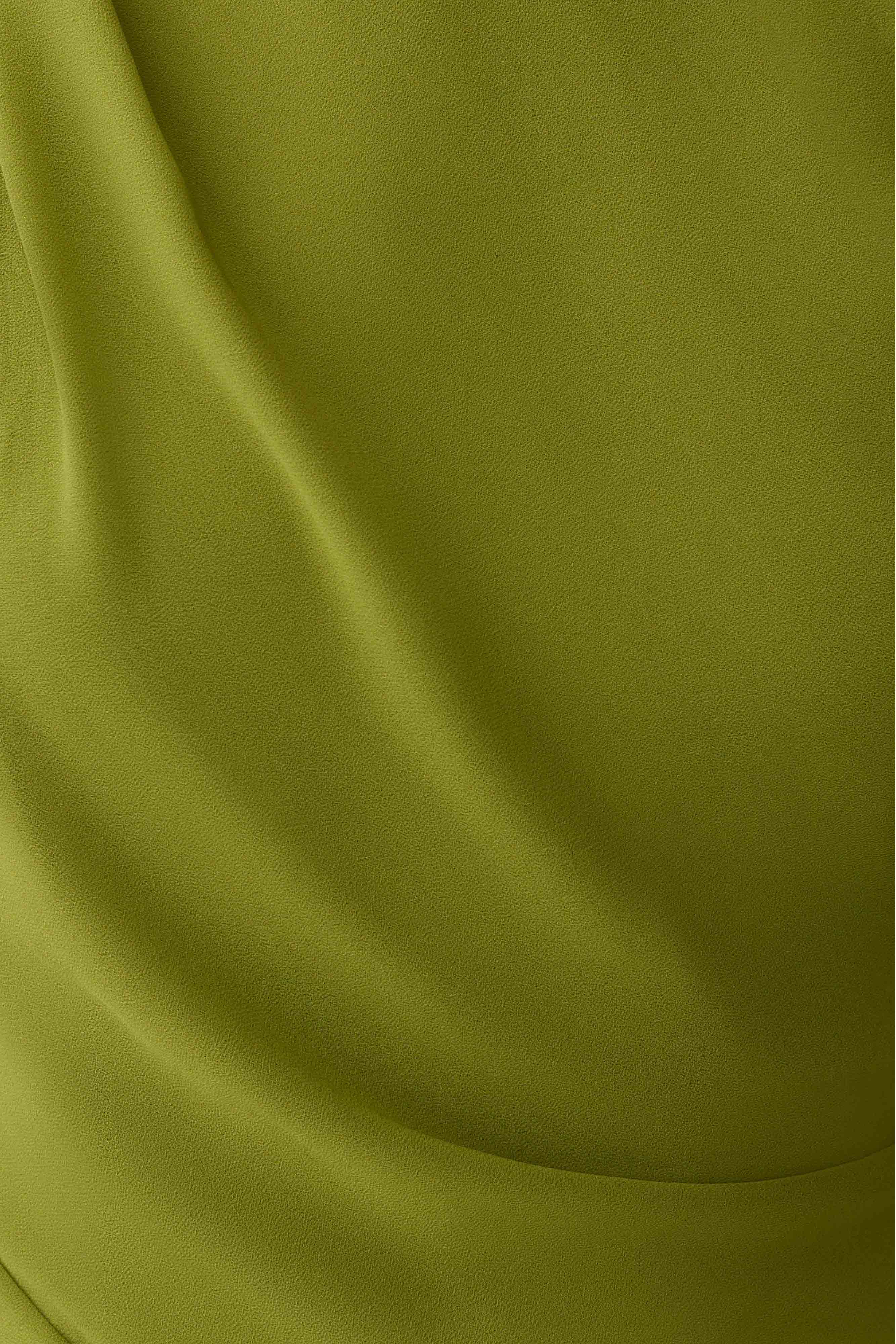 Hannah Asymmetric Neckline Mini Dress - Olive