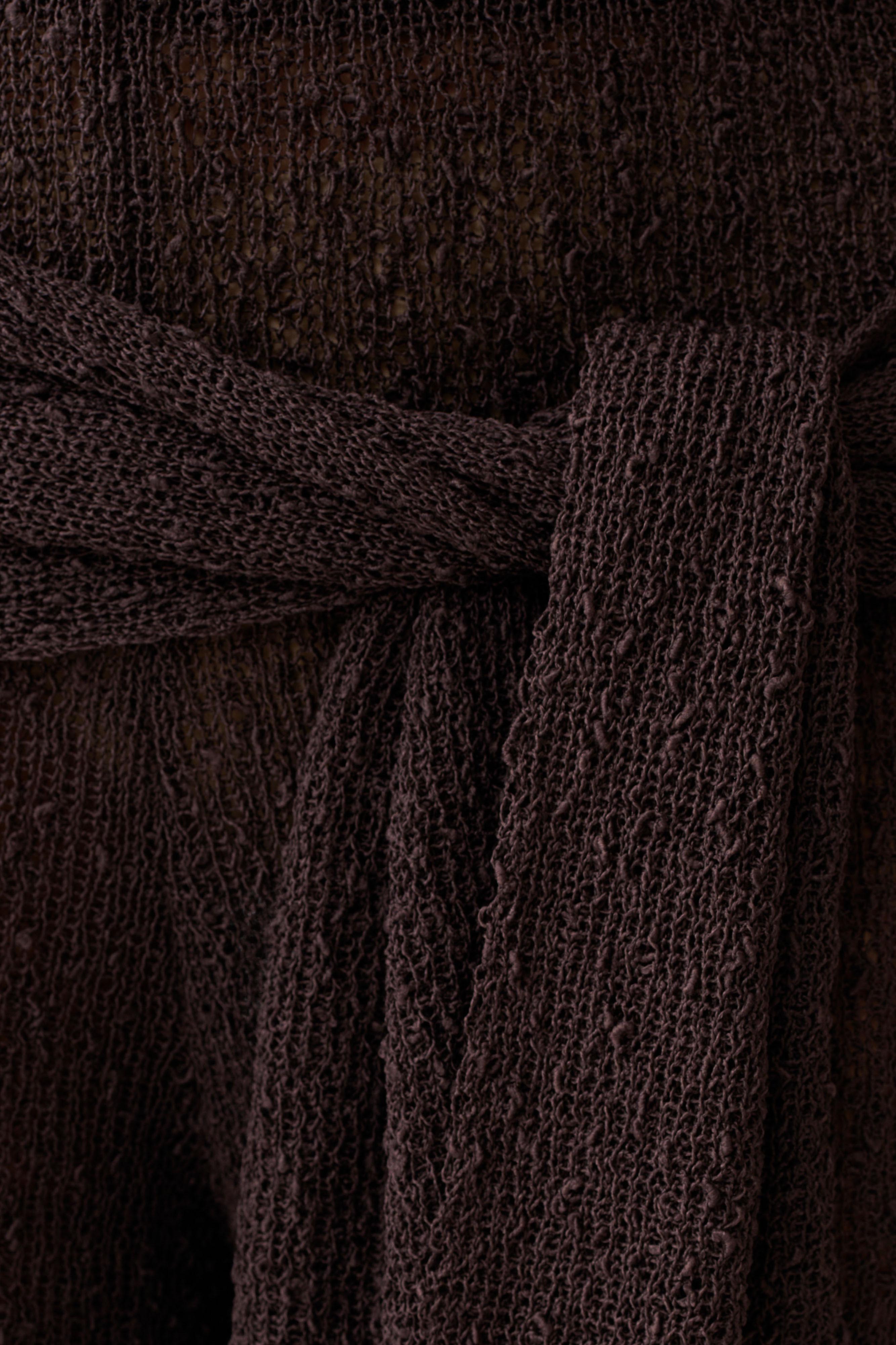Mattais Boucle Knit Pants - Dark Chocolate