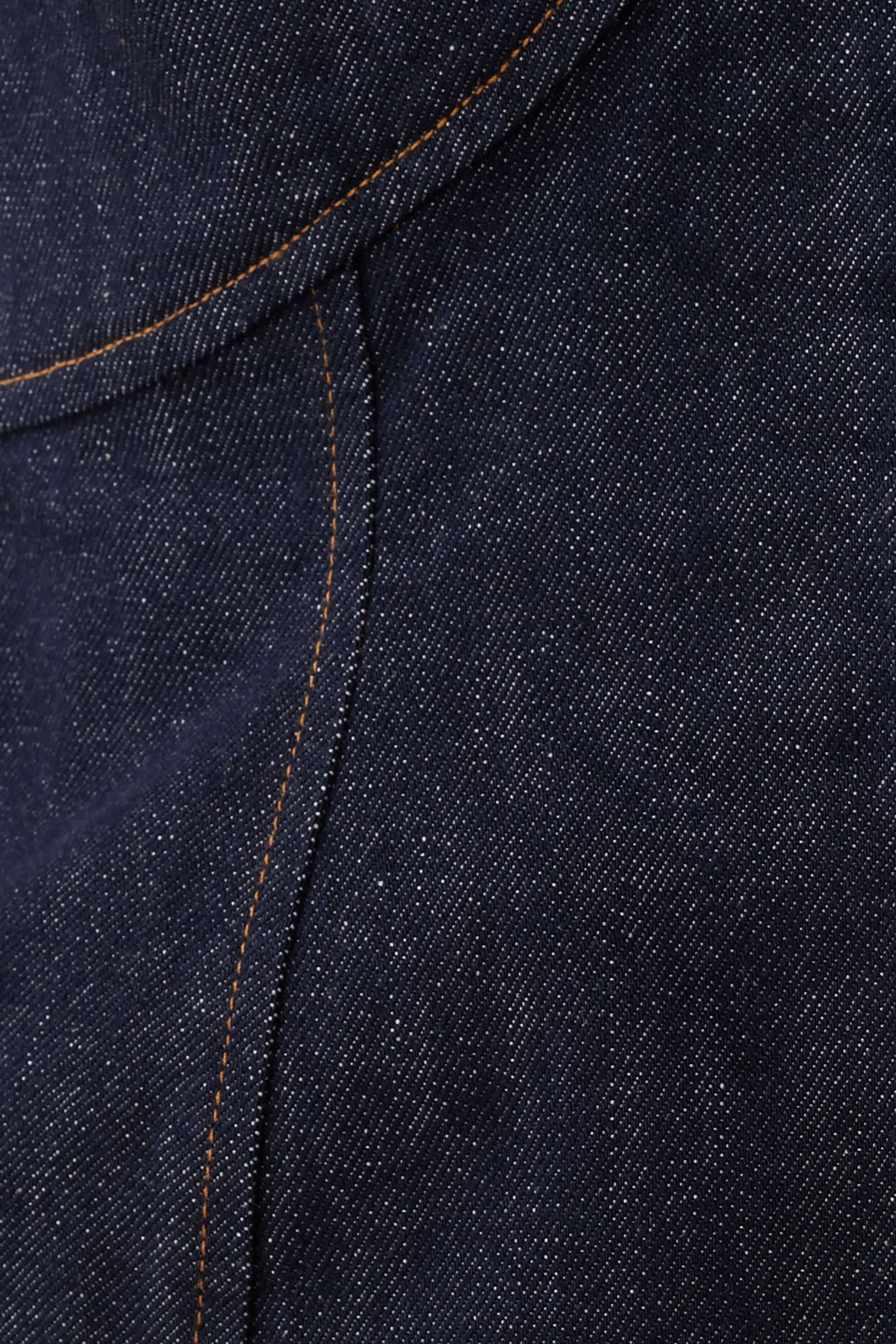 Rema Halter Longline Denim Top - Washed Indigo Blue