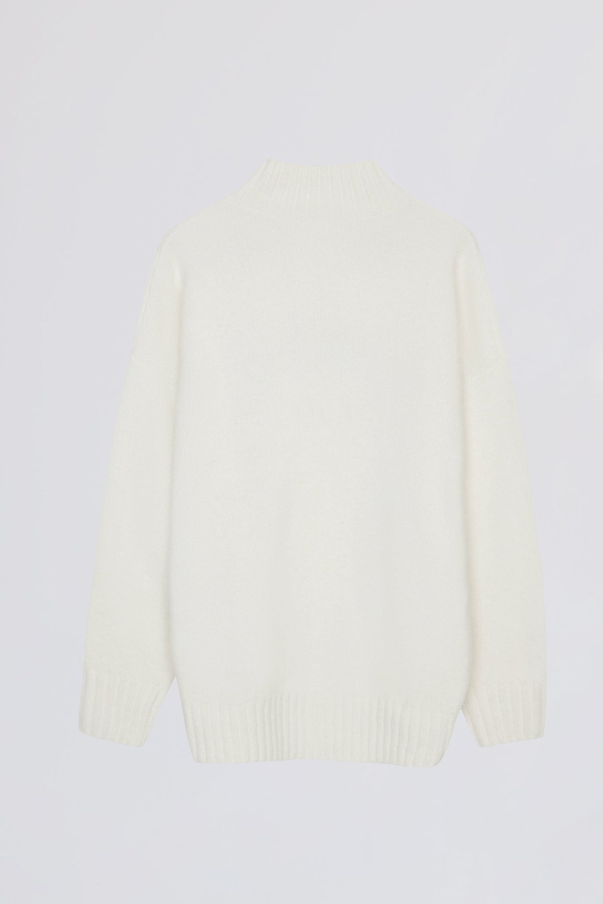 Soft Knit Oversized Jumper in Coconut