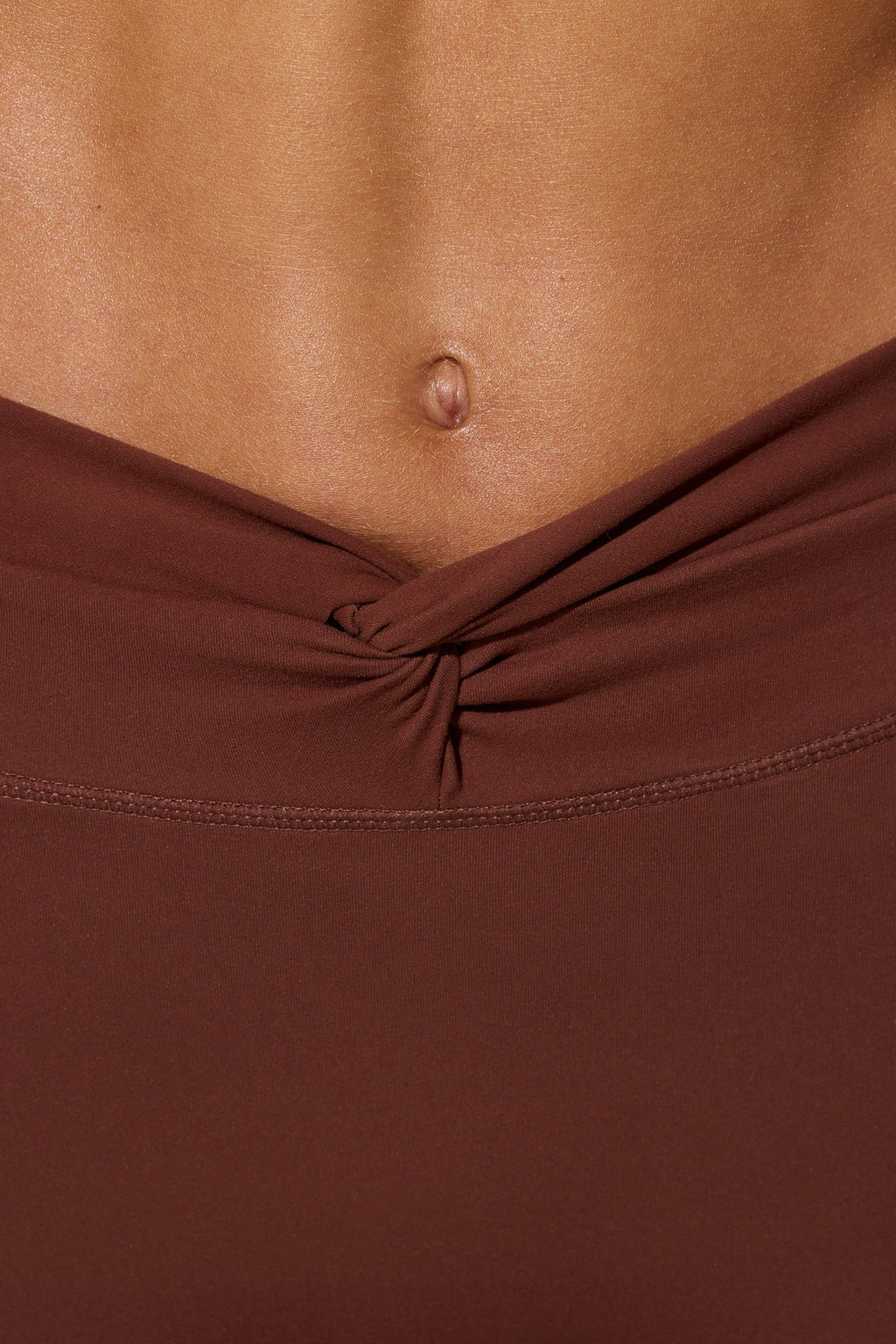 Full Length Leggings with Pockets in Brown