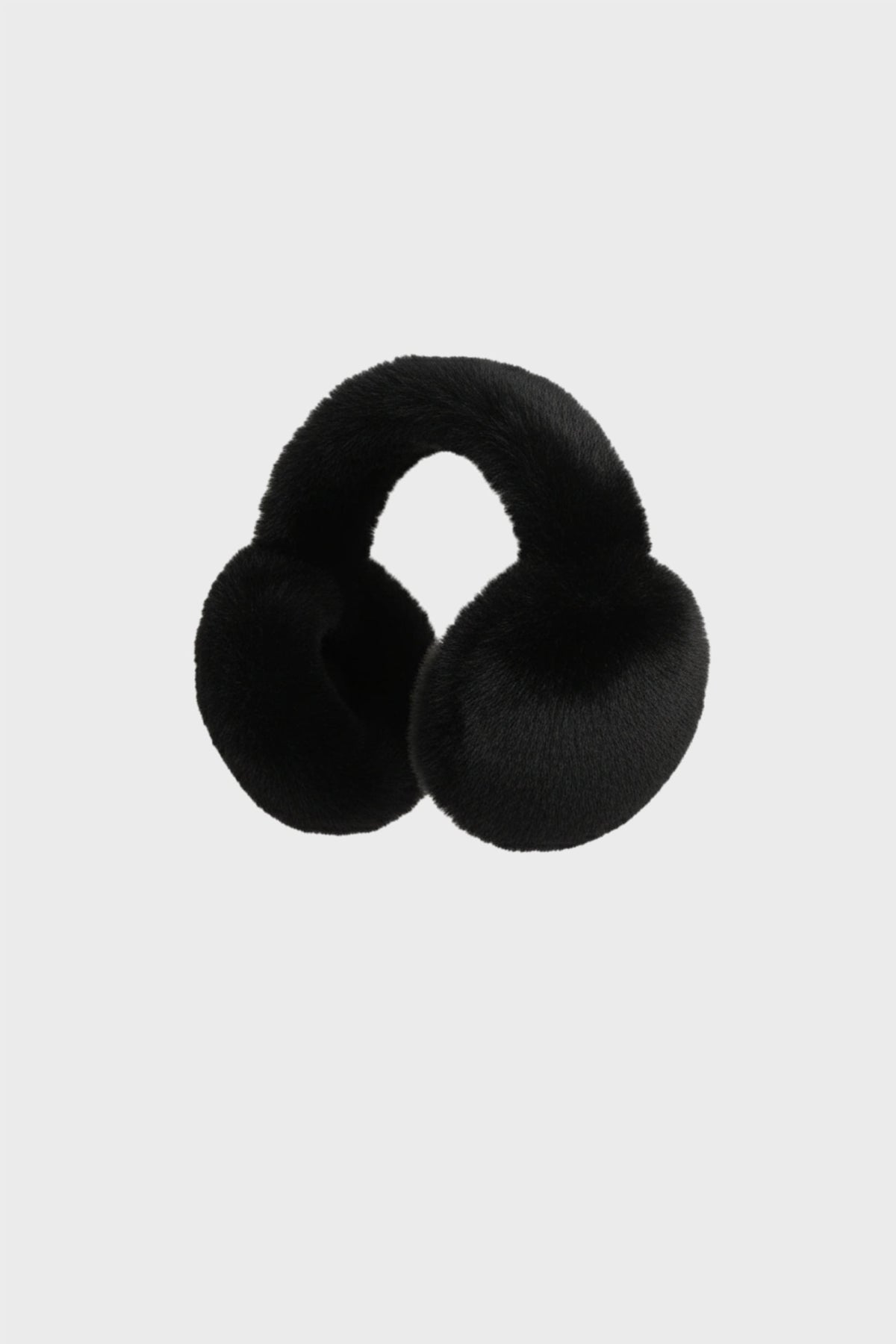 Faux-Fur Earmuffs in Black
