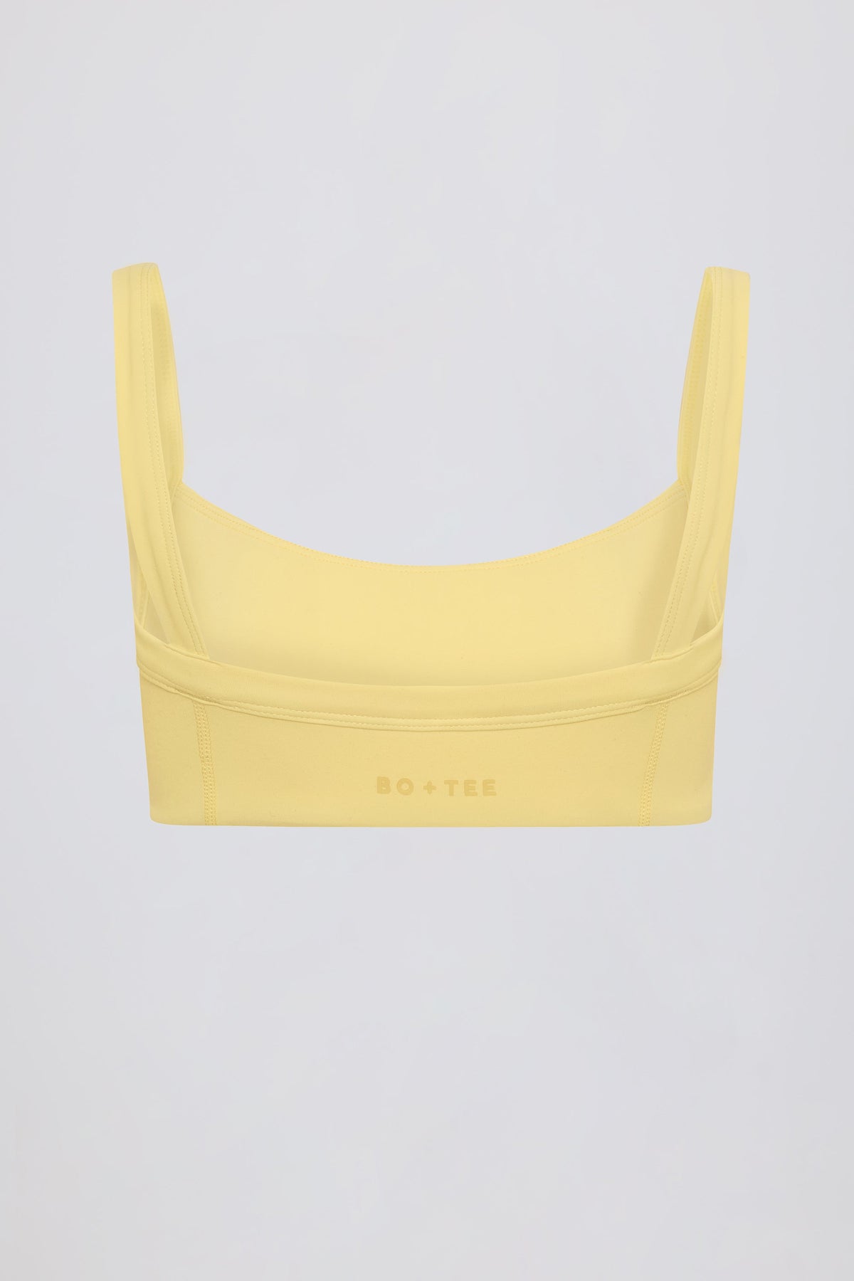 Soft Active Seam-Detail Sports Bra in Lemon
