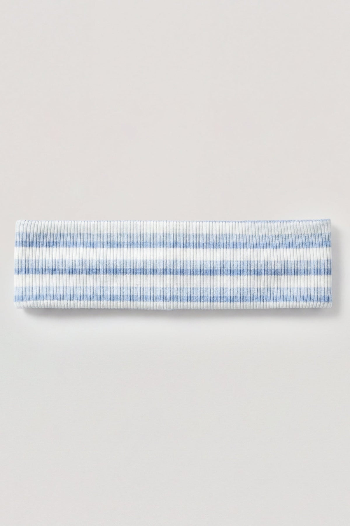 Ribbed Jersey Headband in Blue Stripe