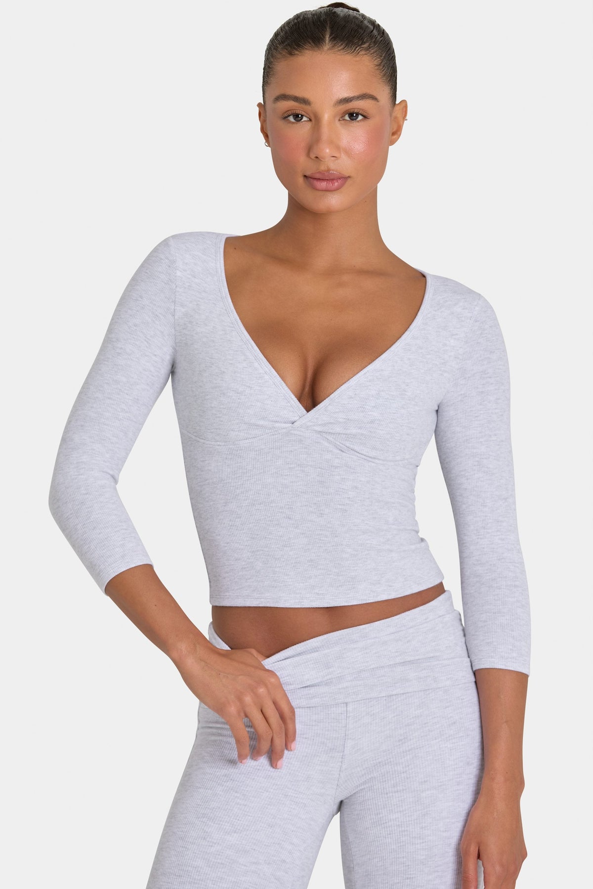 ButterCloud™ Top in Grey Marl