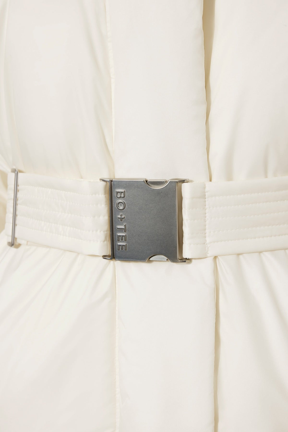 Waterproof Belted Oversized Ski Jacket in Ice