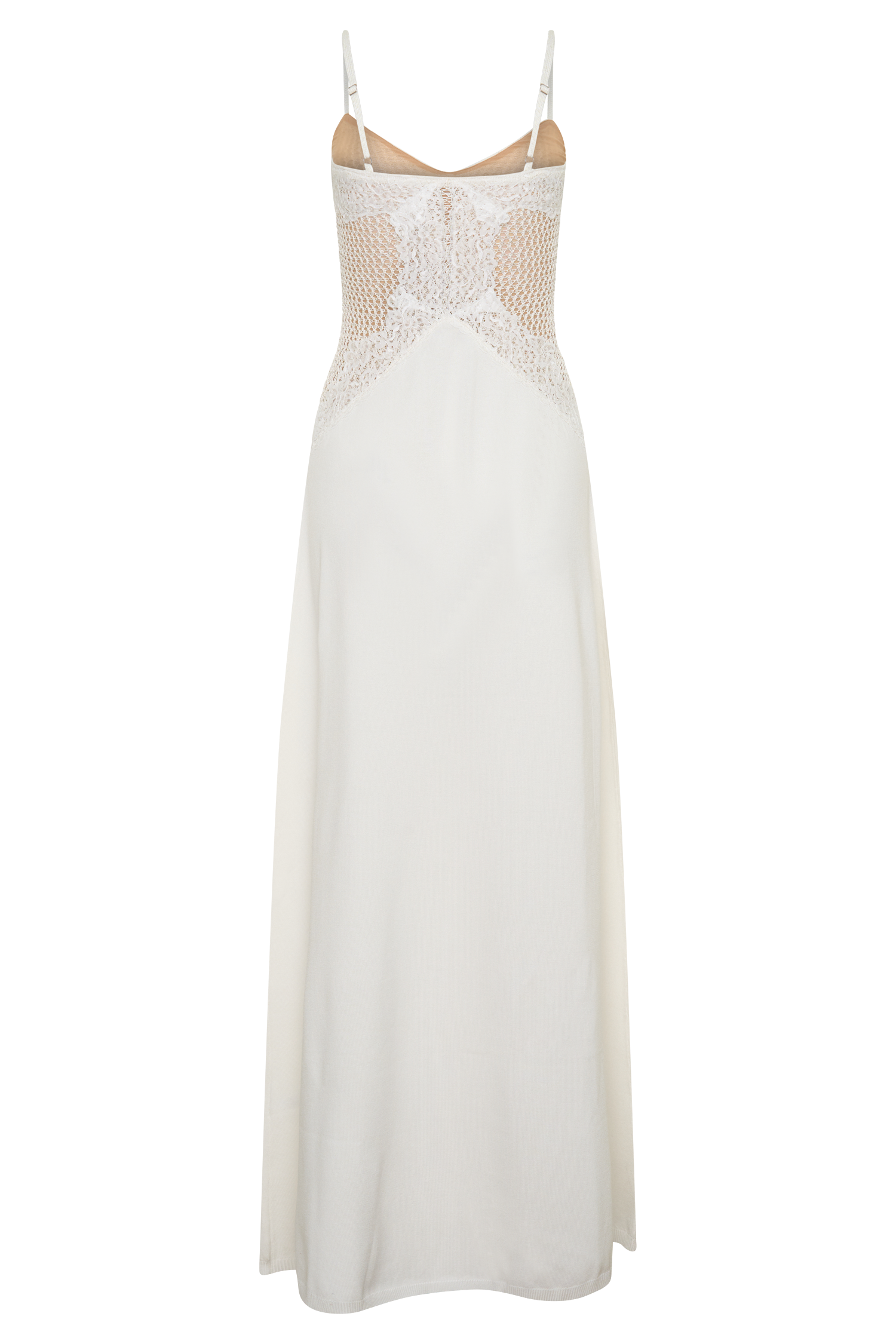 Bray Knit & Lace Maxi Dress - Ivory