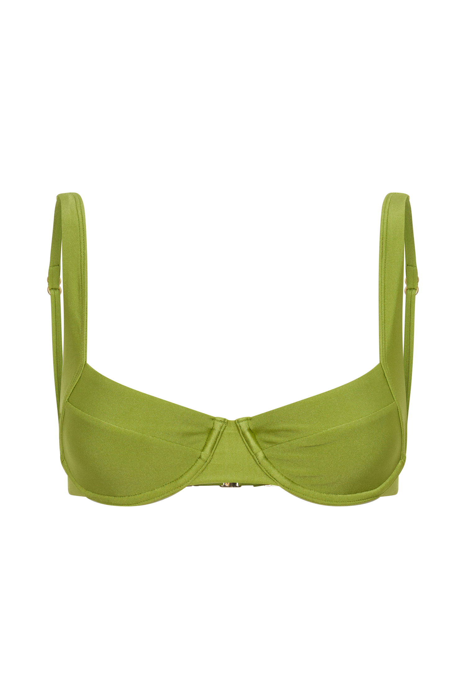 Abra Underwire Apex Bikini Top - Green