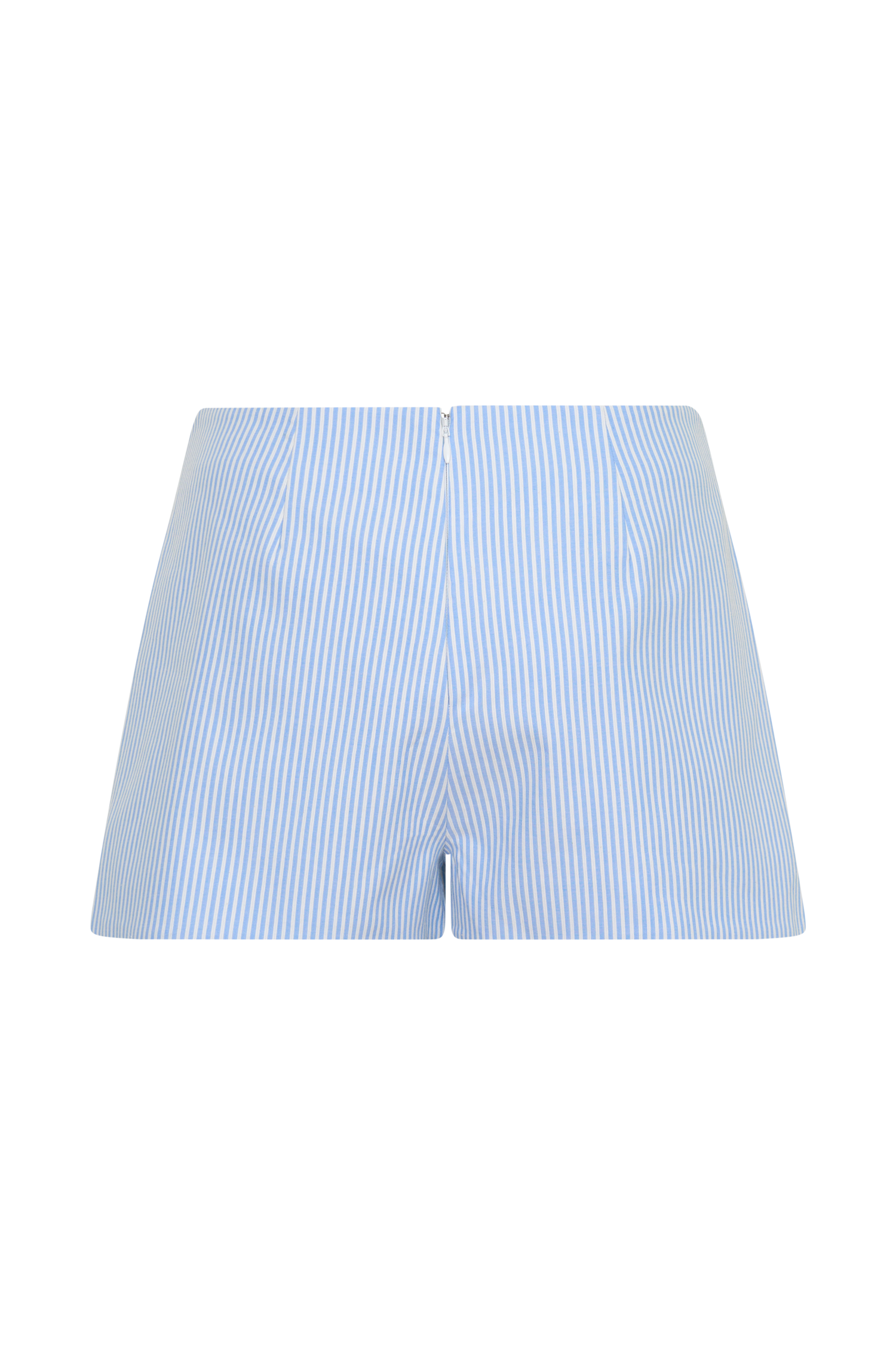 Allison Cotton Short - Blue Pinstripe