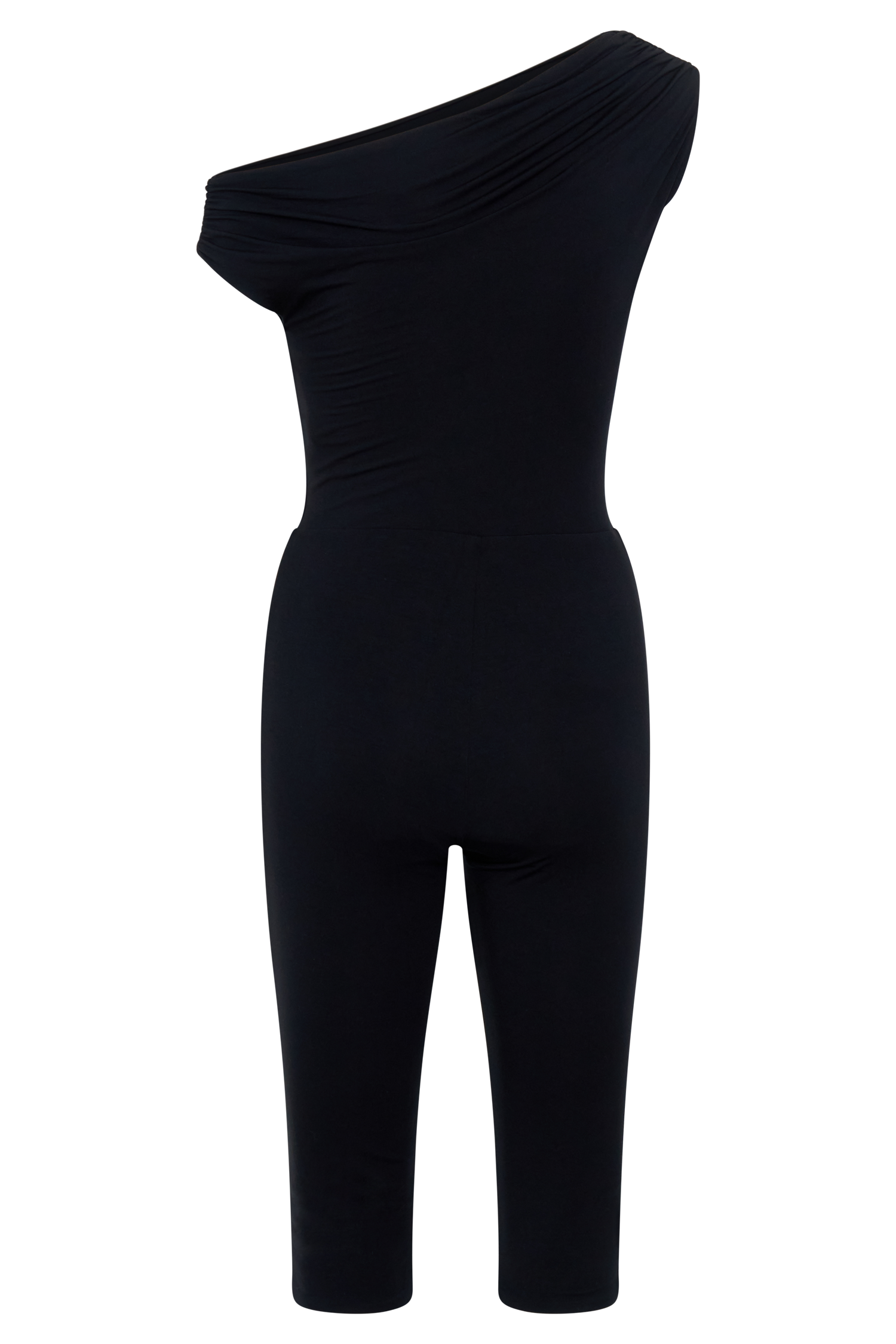 Anh One Shoulder Modal Jumpsuit - Black