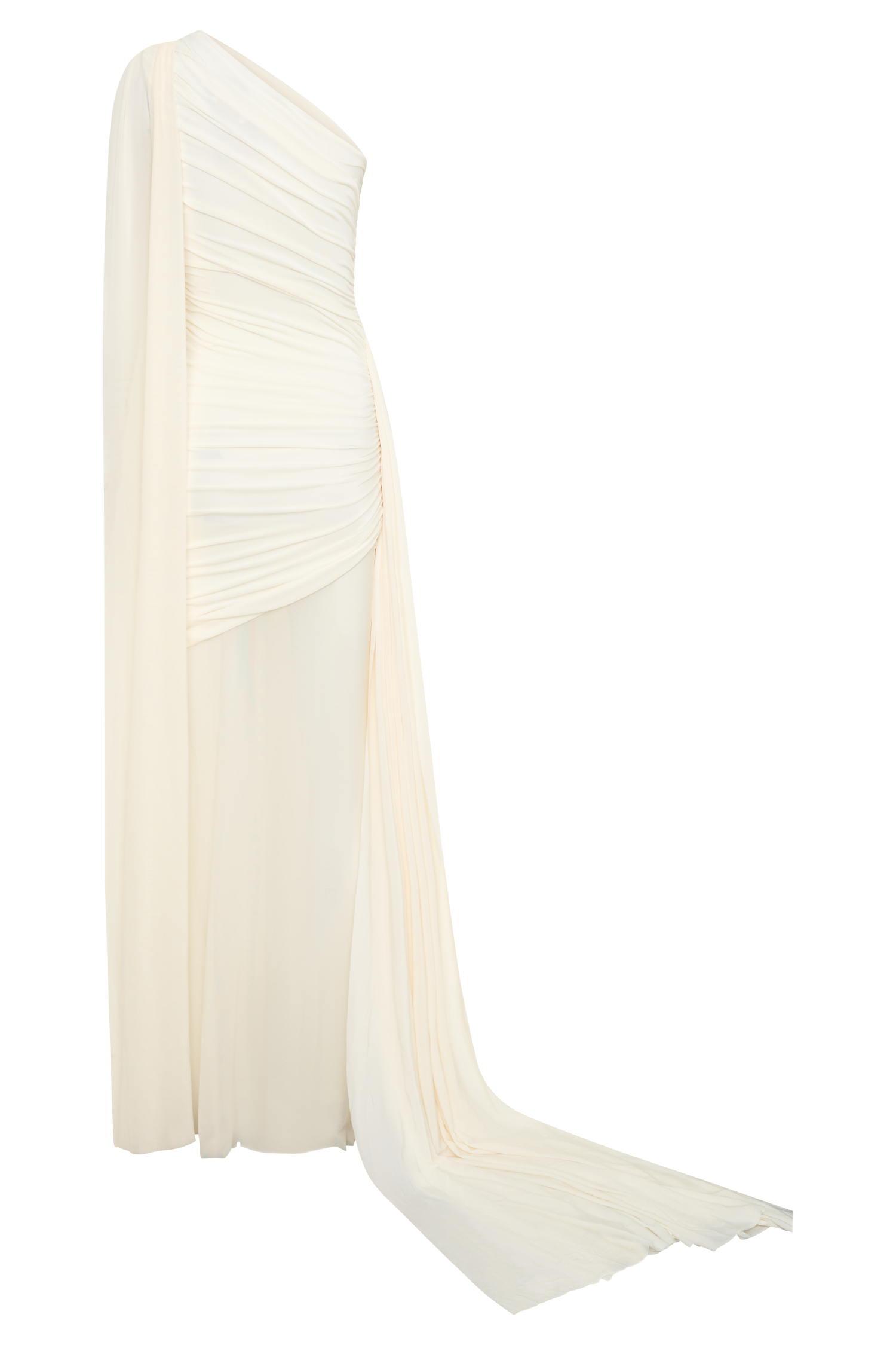 Asher Slinky One Shoulder Maxi Dress - Ivory