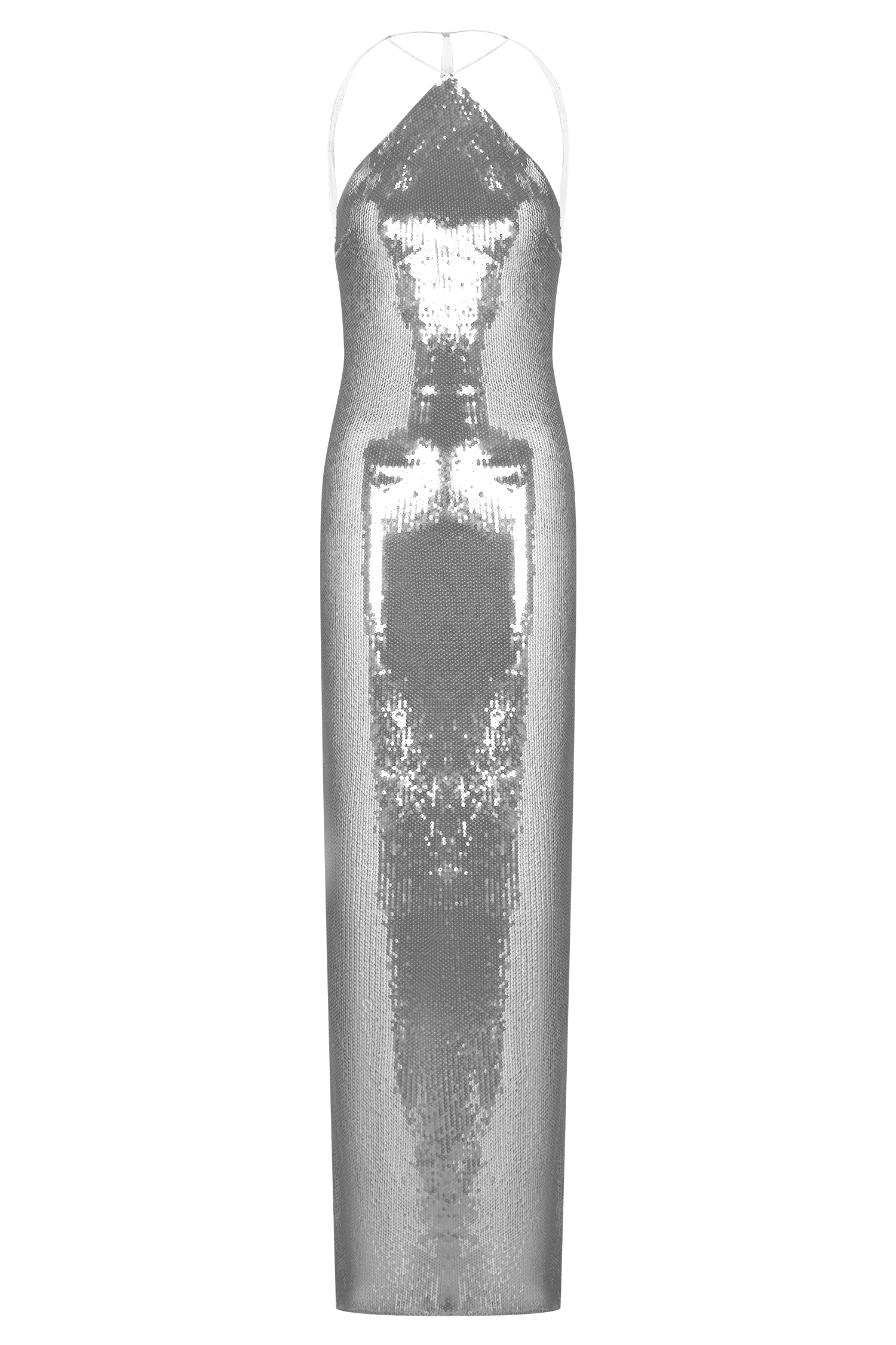 Baldwin Sequin Cut Out Maxi Dress - Silver