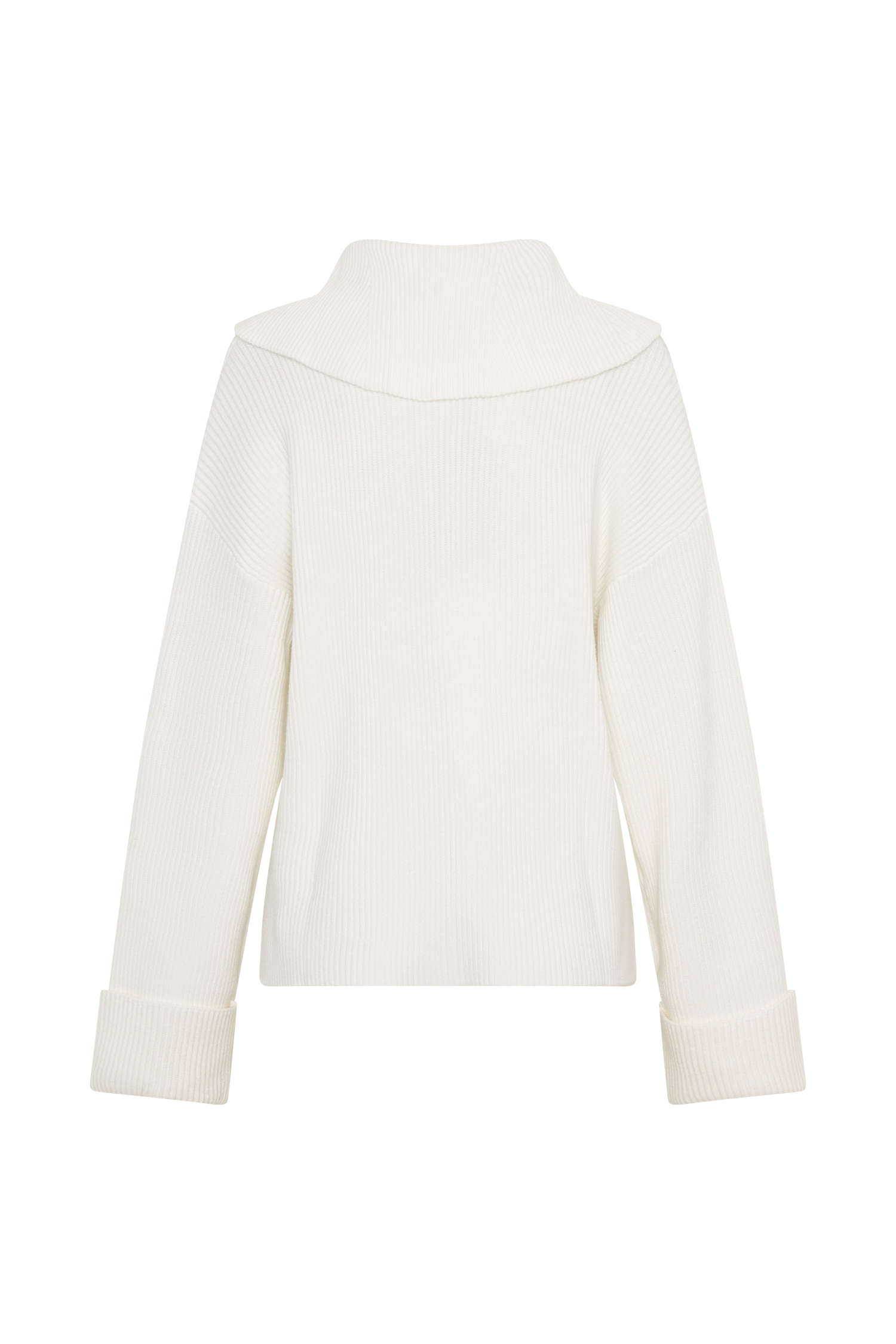 Bianka V Neck Knit Jumper - Off White