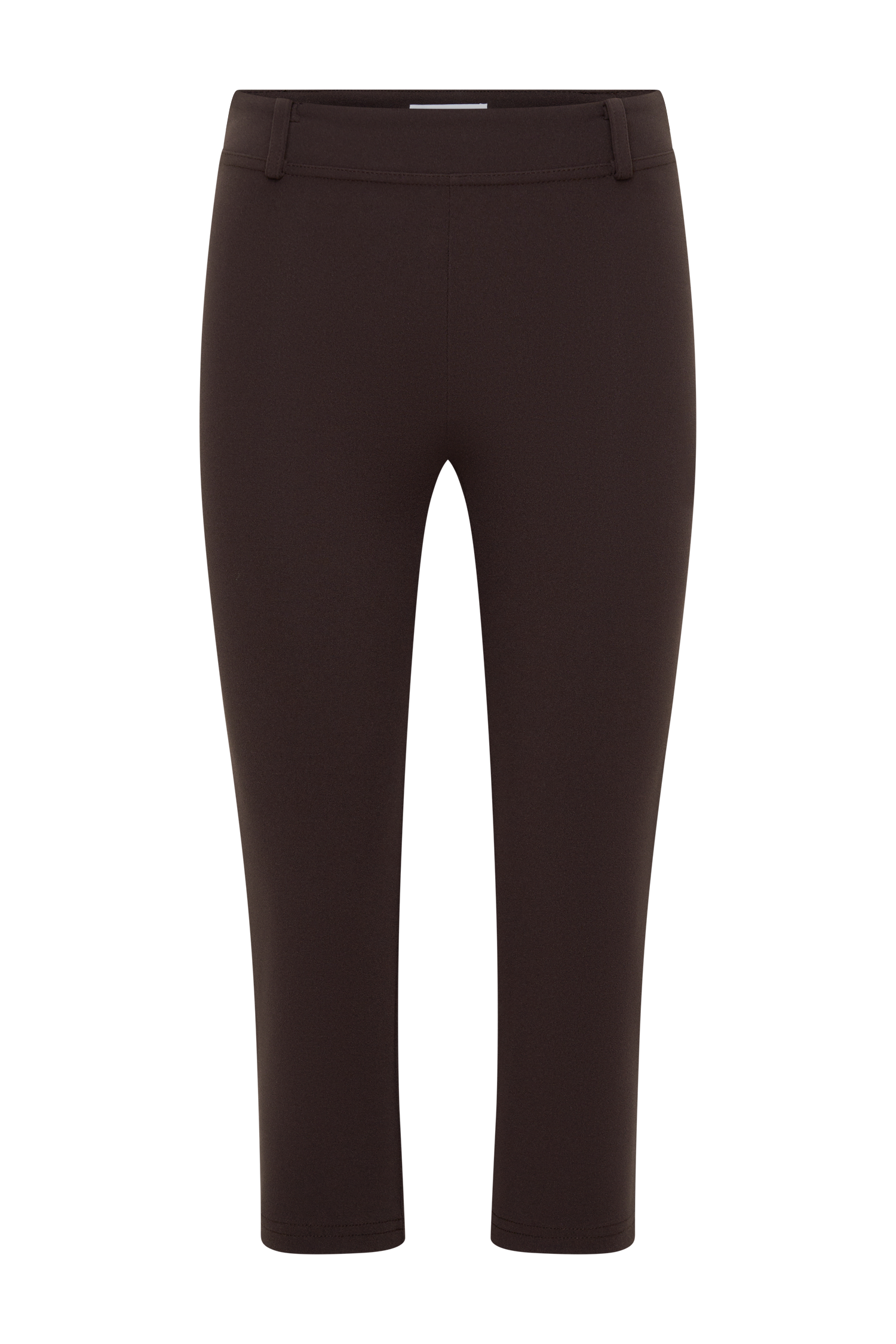 Blanca Stretch Crepe Capri Pants - Chocolate