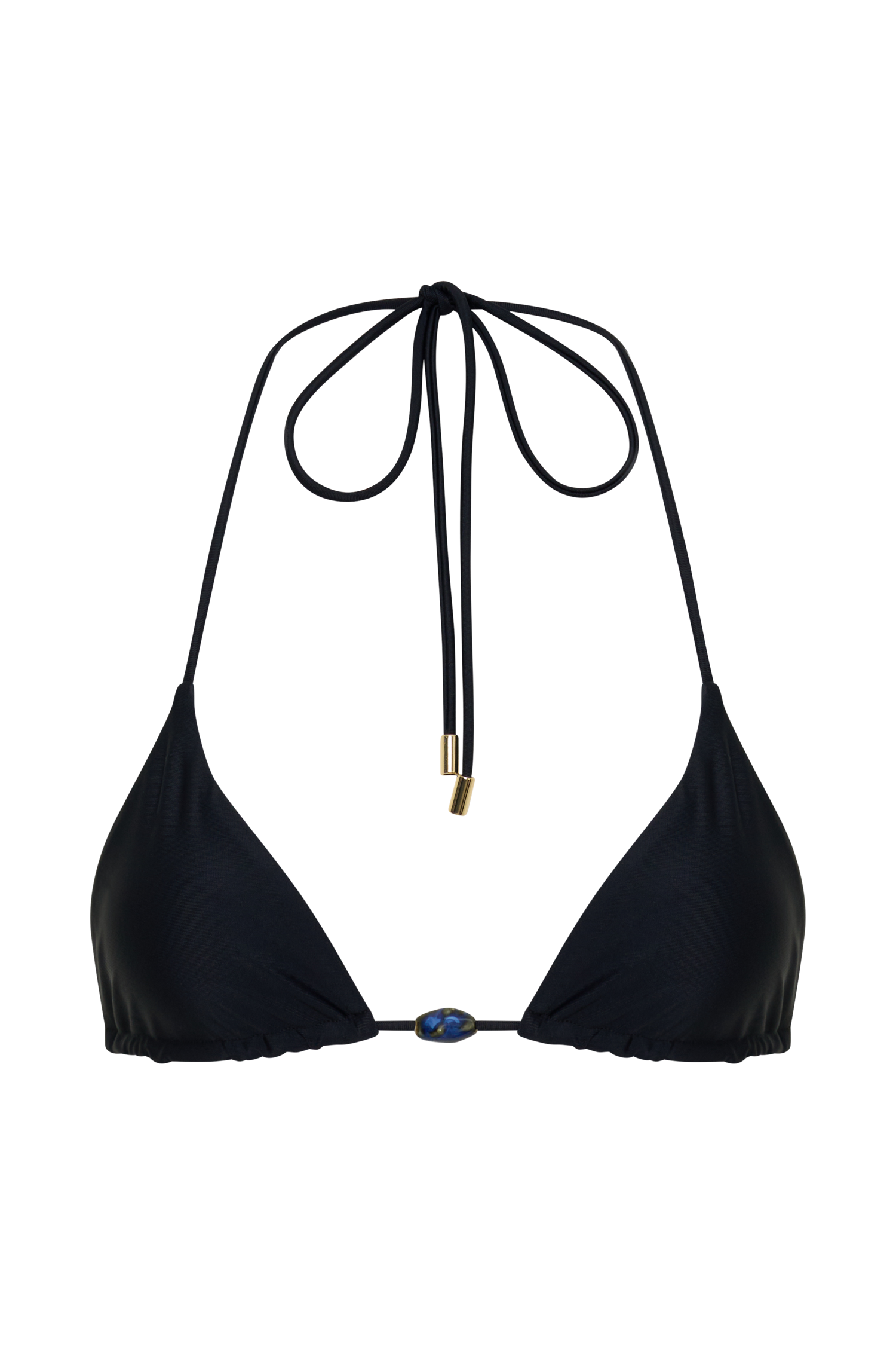 Blossom Classic Triangle Bikini Top - Black