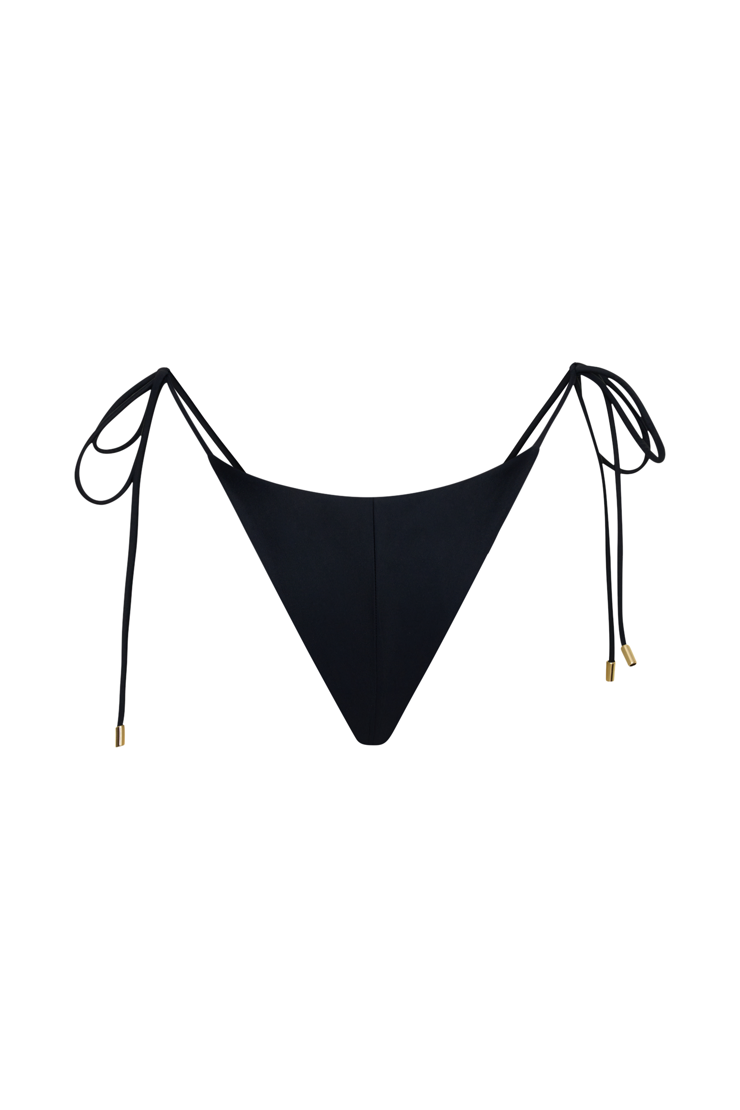 Blossom Side Tie Bikini Bottom - Black