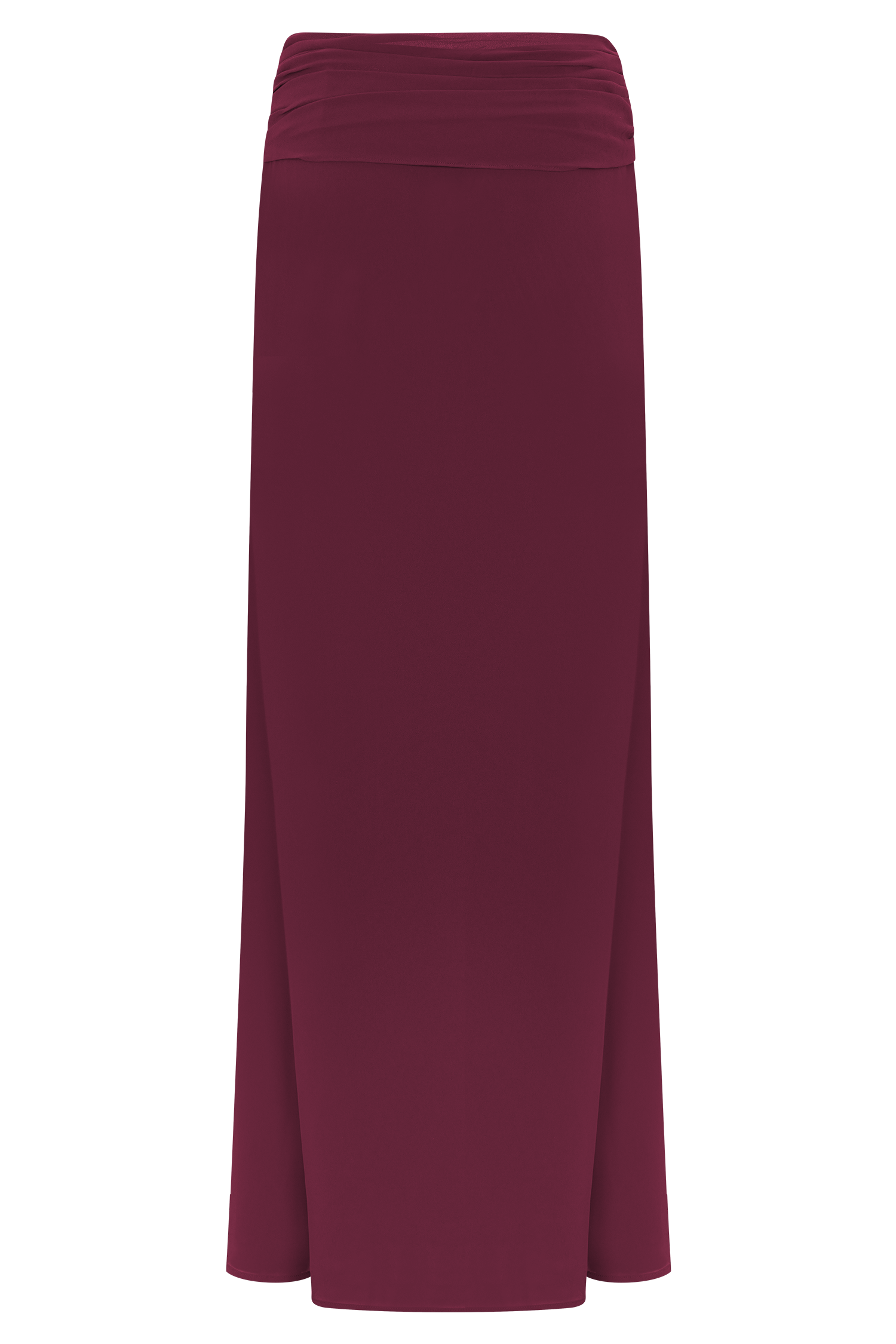 Celina Chiffon Overlay Maxi Skirt - Cherry Red