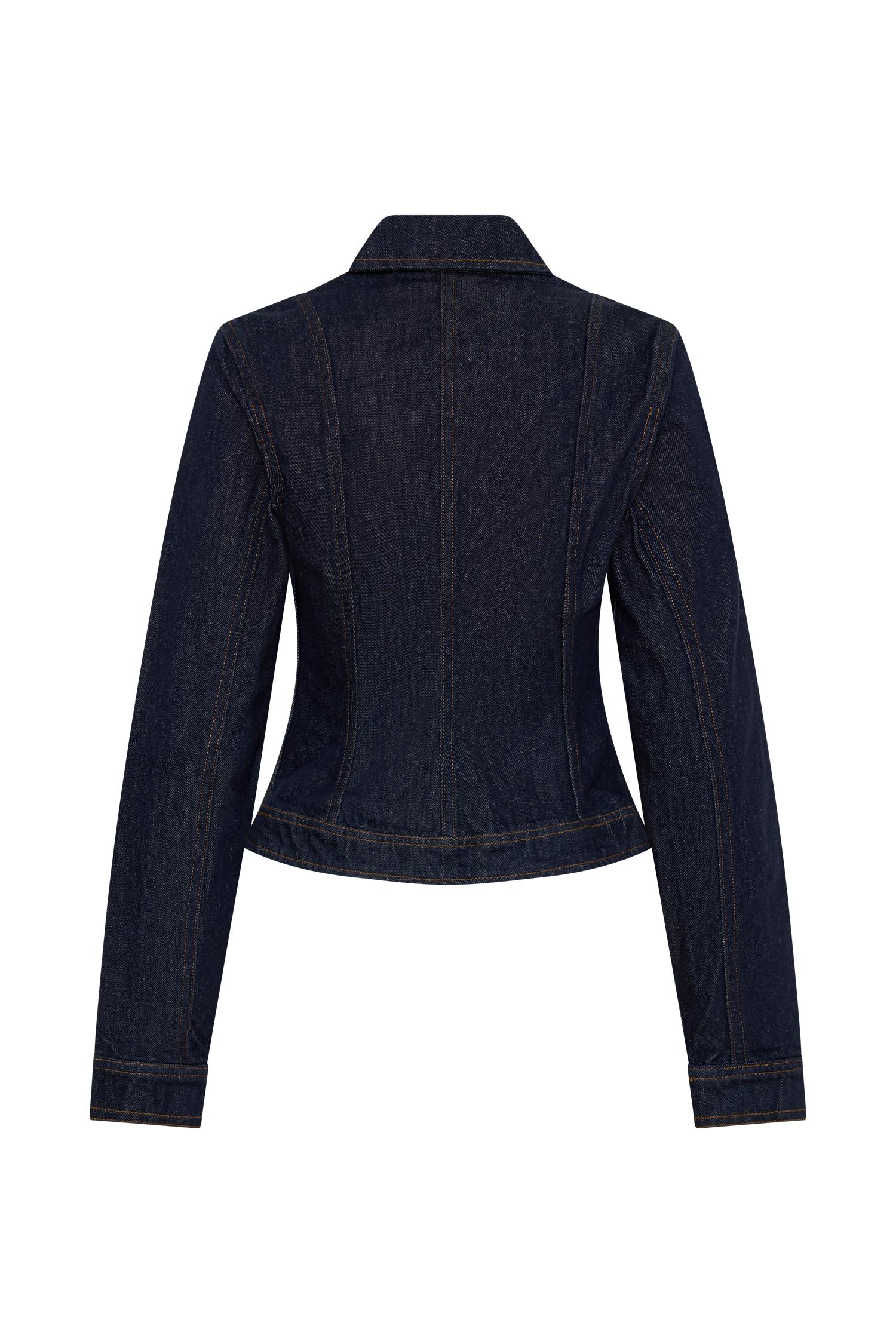 Cierra Cinched Jacket Top - Washed Indigo Blue