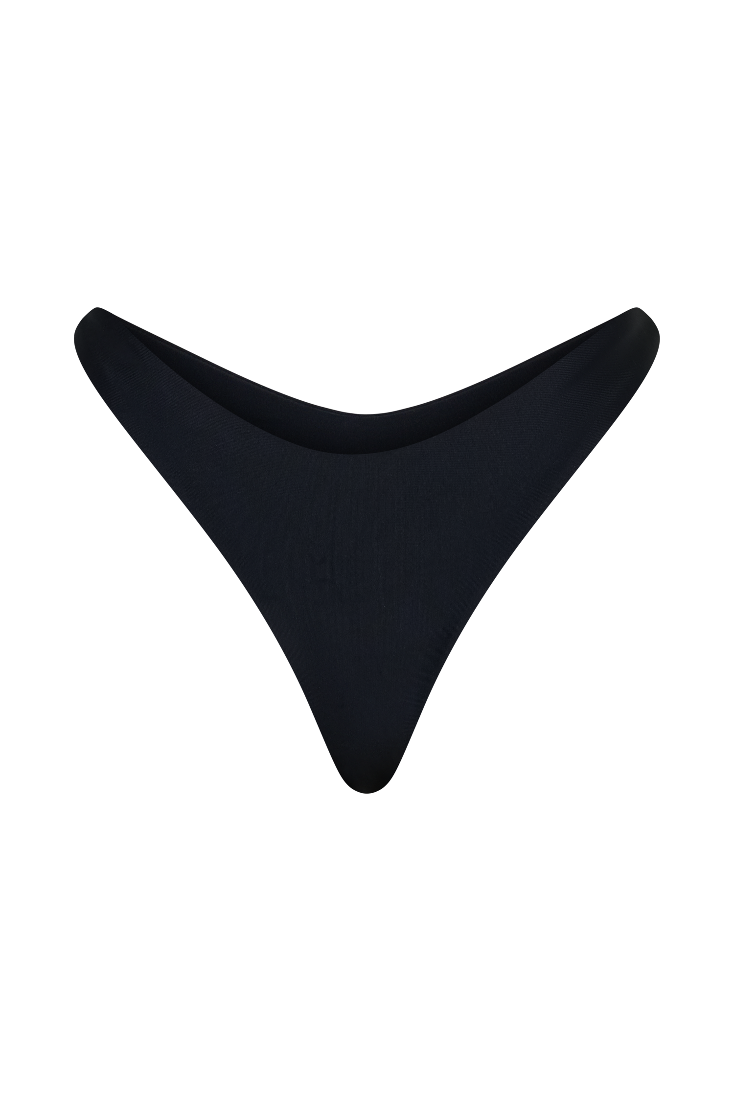 Coralia High Side Thong Bikini Bottom - Black