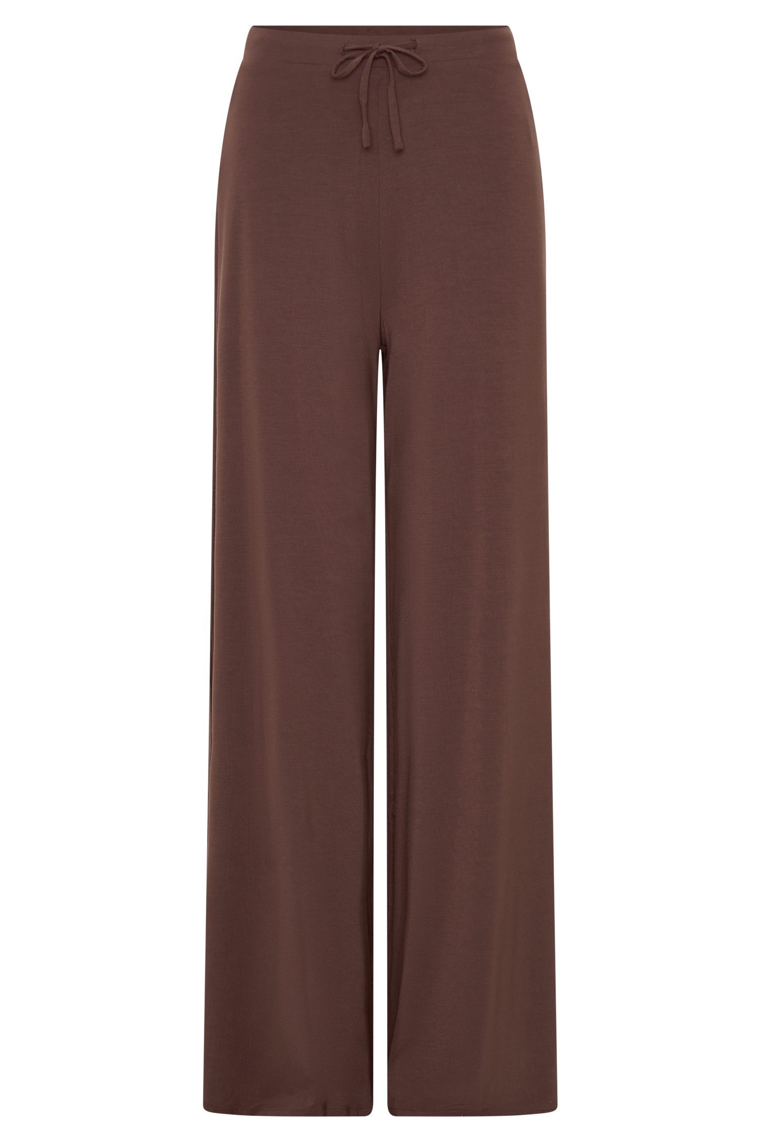 Dewi Wide Leg Modal Pants - Chocolate