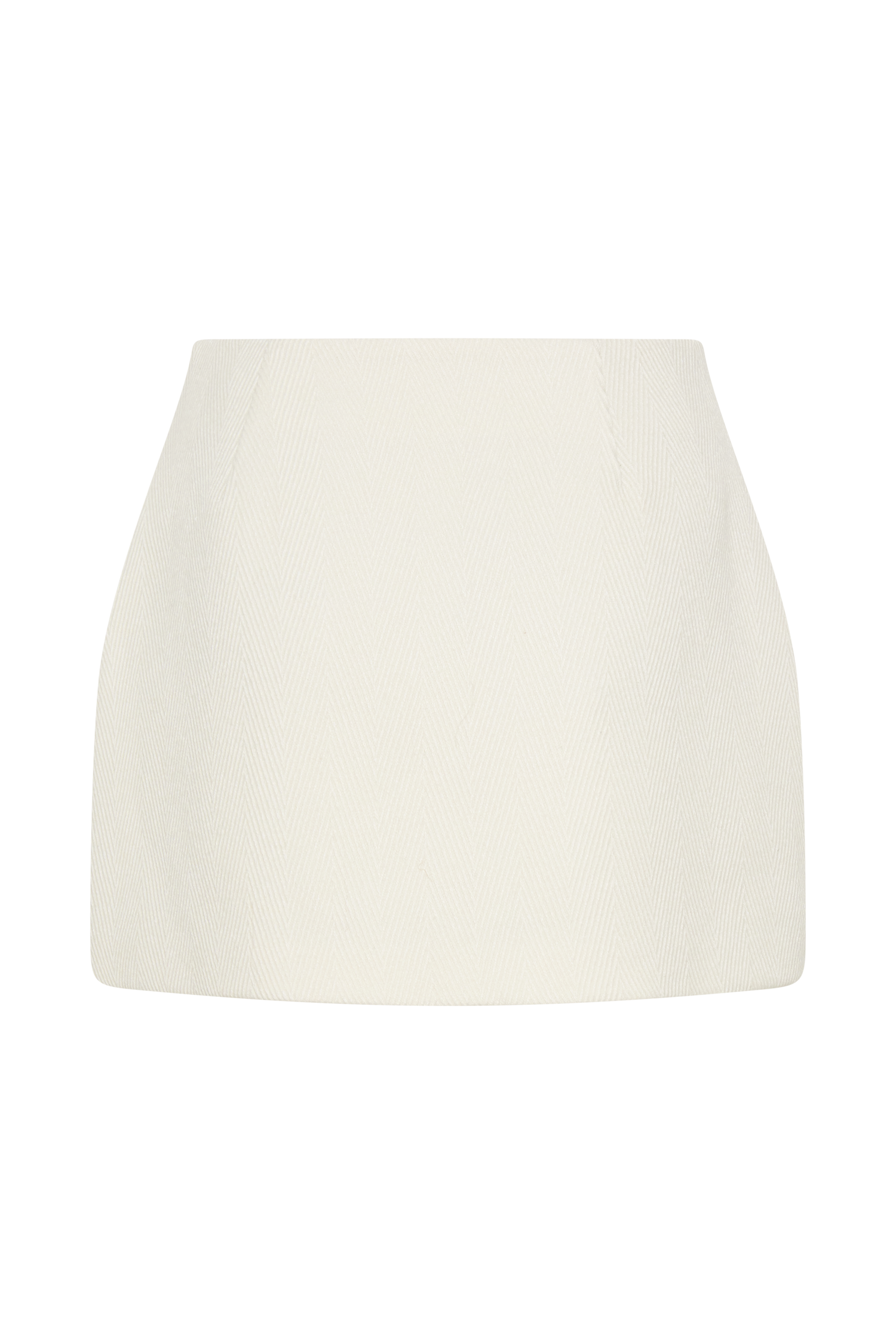 Elara Suiting Mini Skirt - Ivory