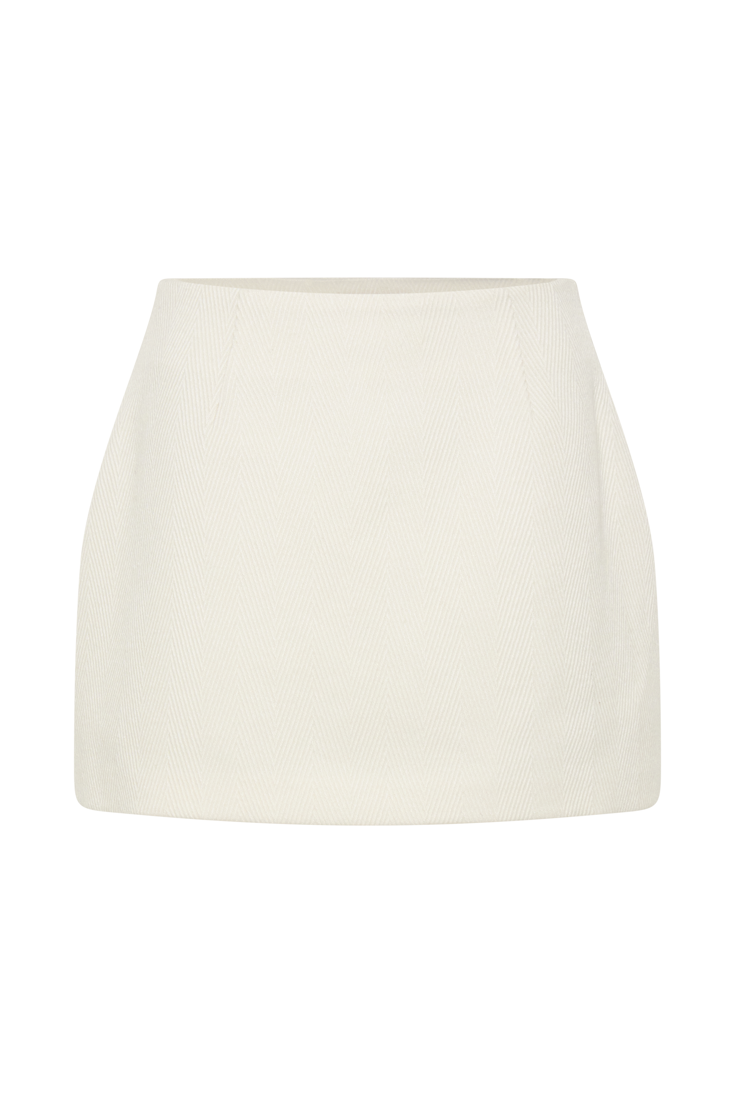 Elara Suiting Mini Skirt - Ivory